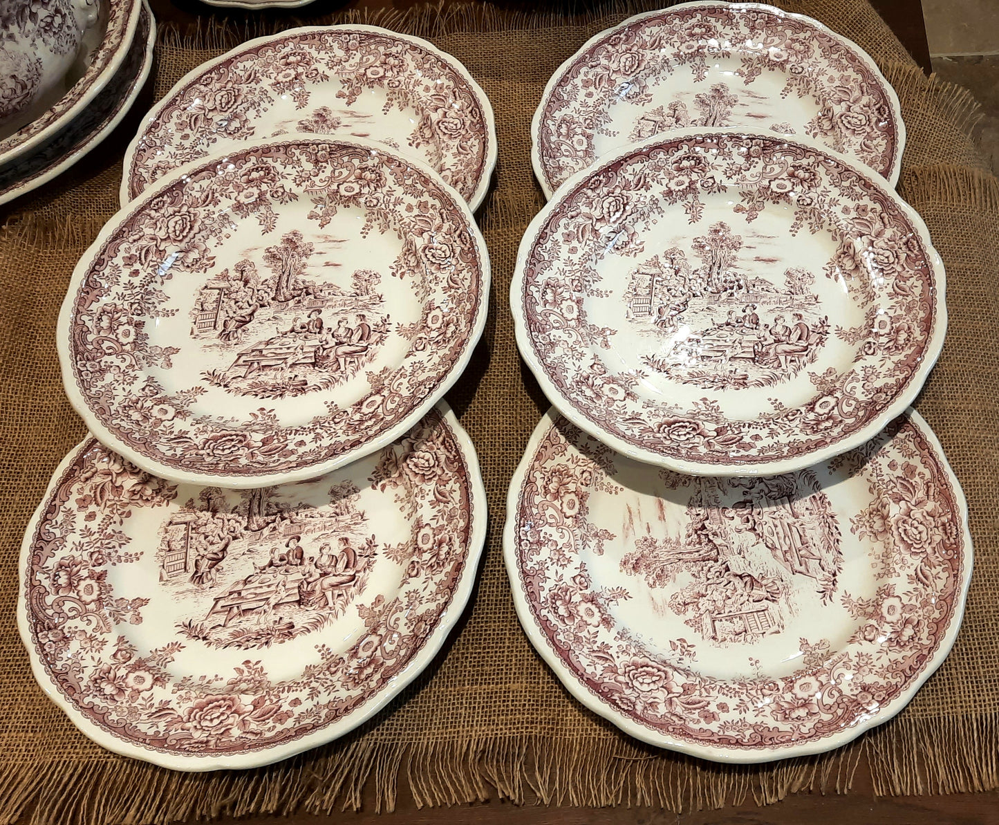 Lot de 6 Assiettes Plates (Légères Ébréchures)