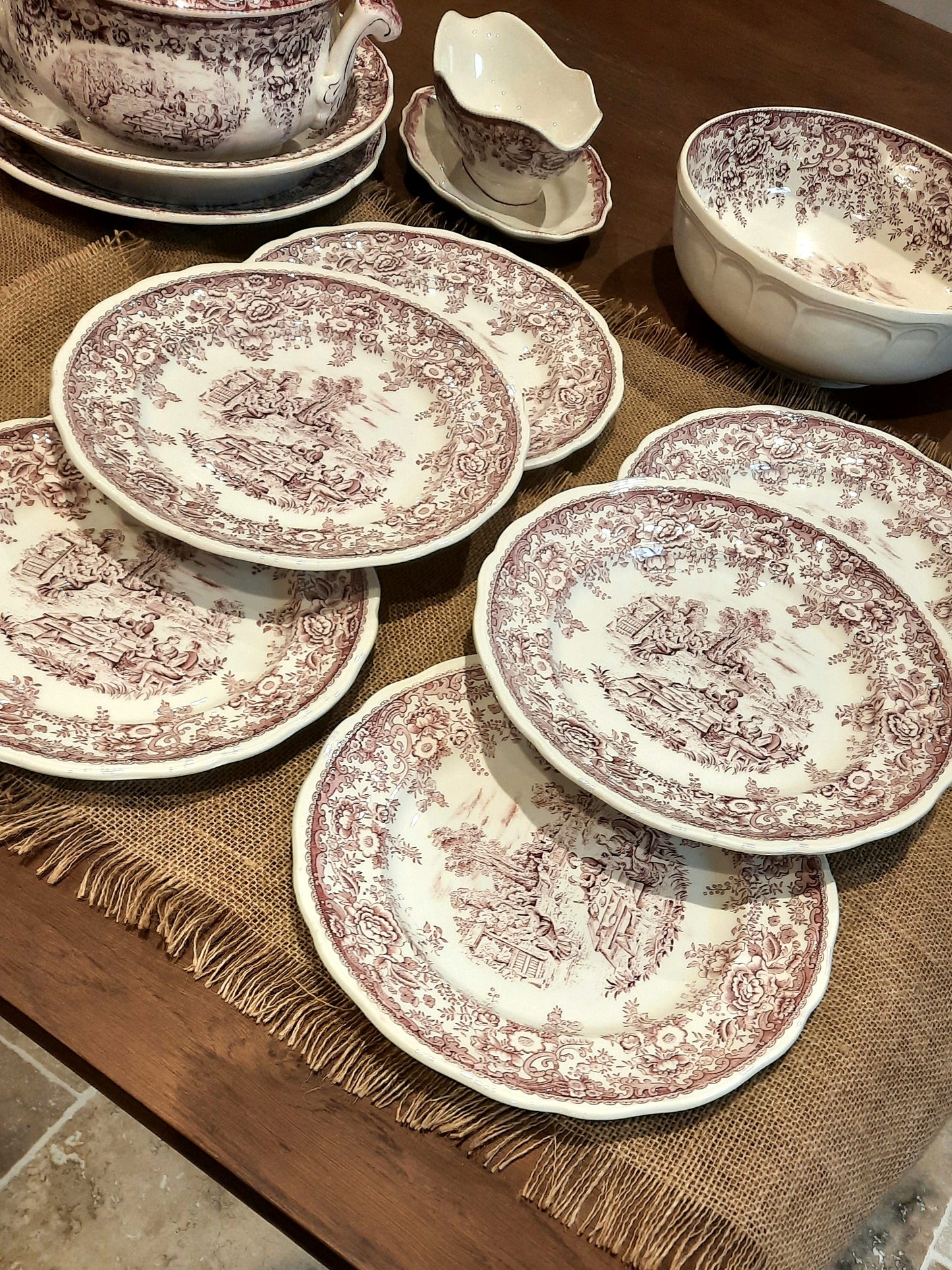Lot de 6 Assiettes Plates (Légères Ébréchures)