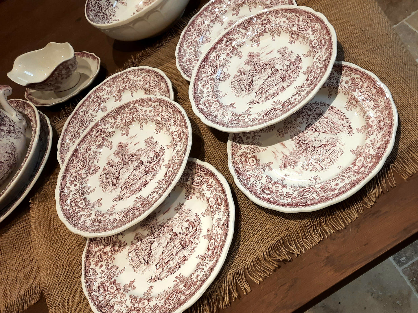 Lot de 6 Assiettes Plates (Légères Ébréchures)