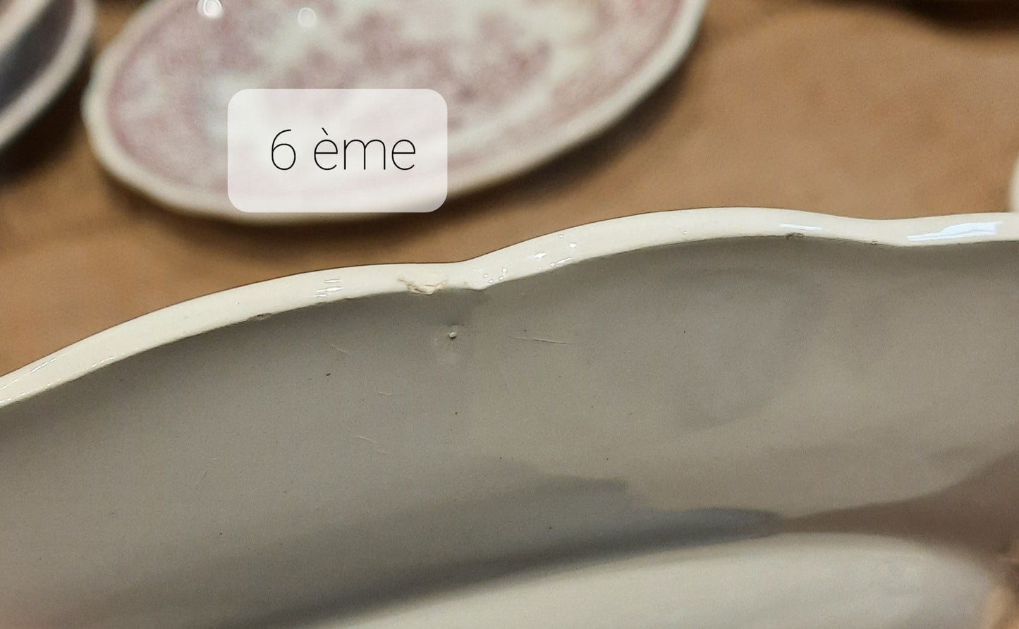 Lot de 6 Assiettes Plates (Légères Ébréchures)