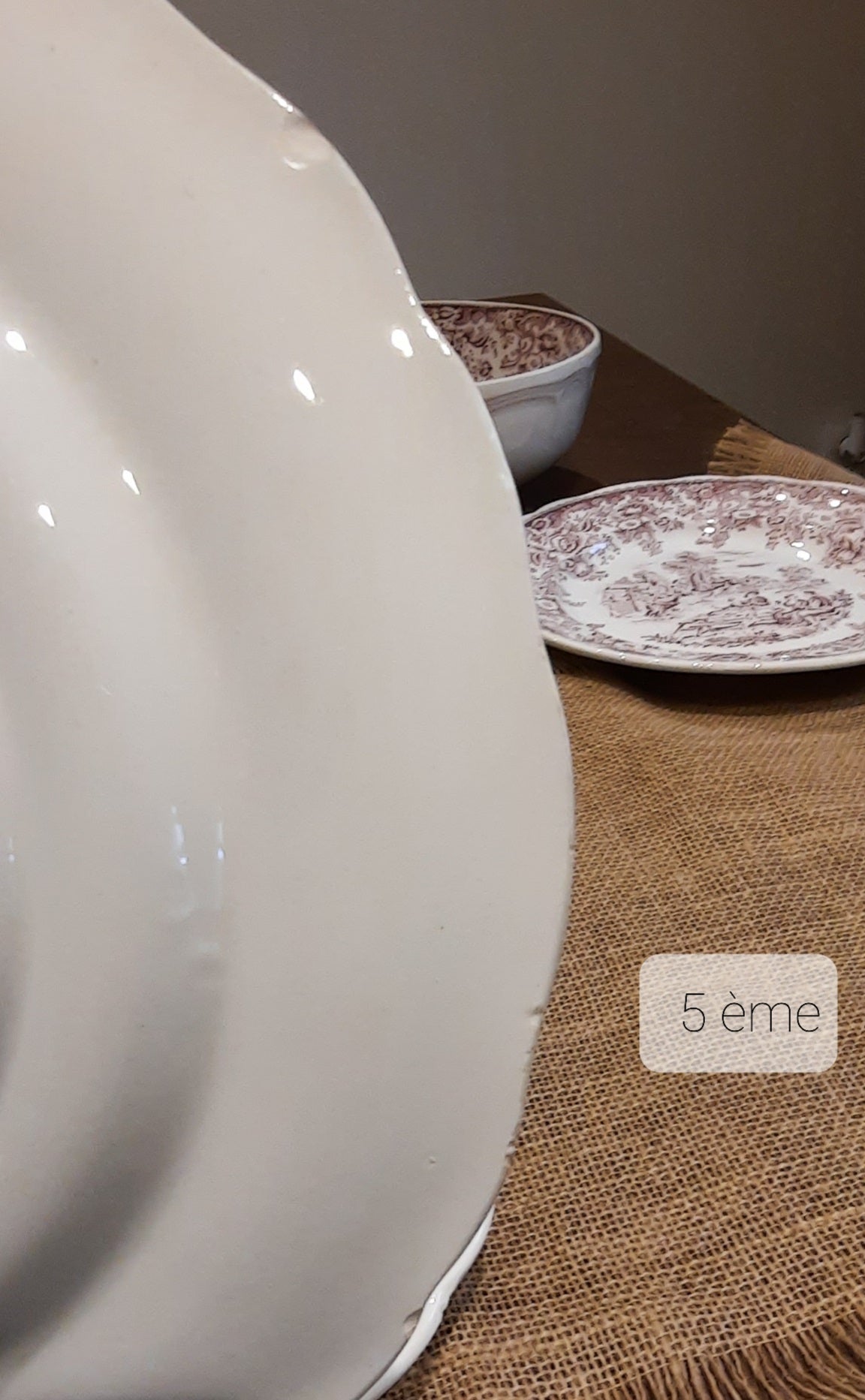 Lot de 6 Assiettes Plates (Légères Ébréchures)