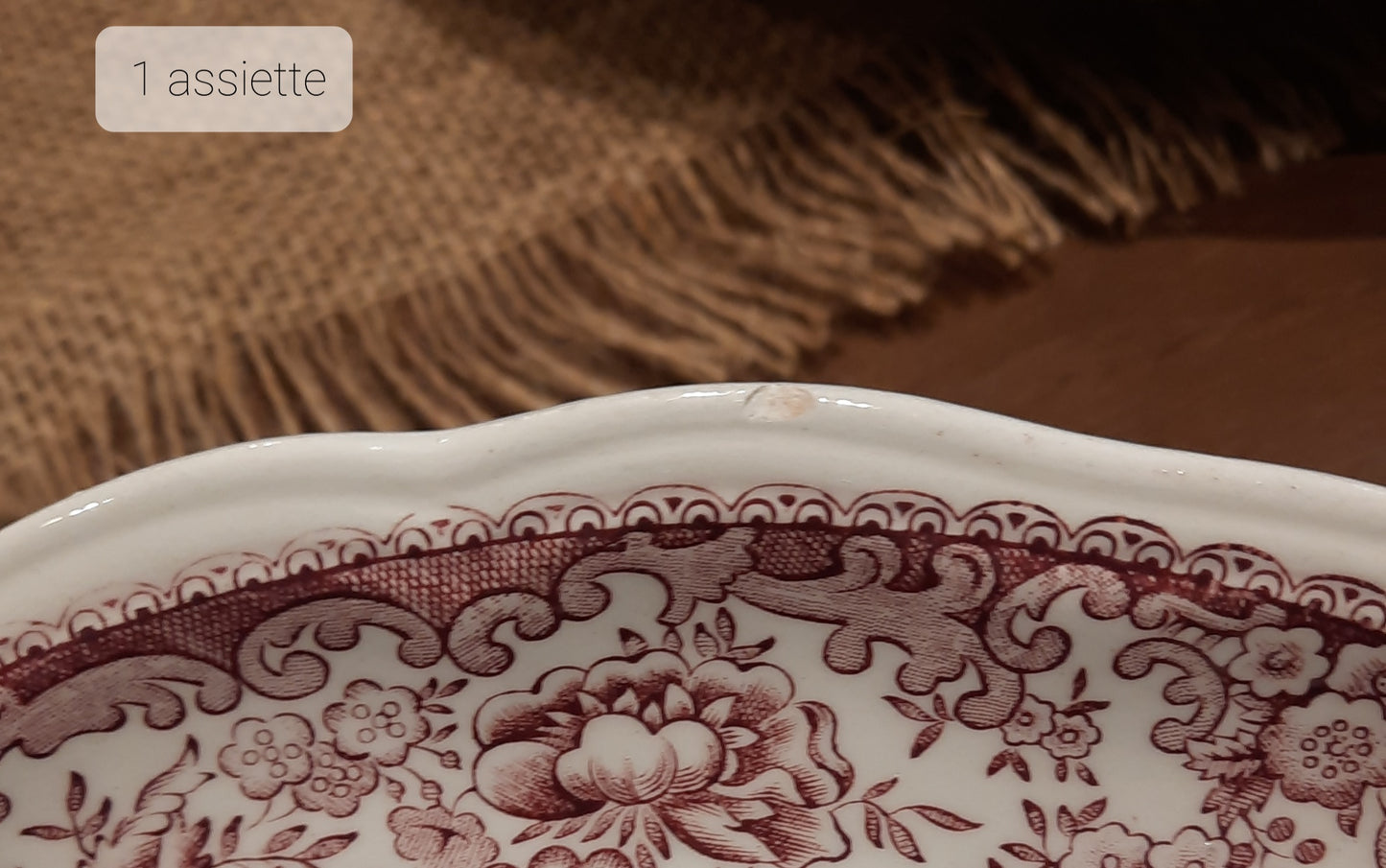 Lot de 6 Assiettes Plates (Légères Ébréchures)