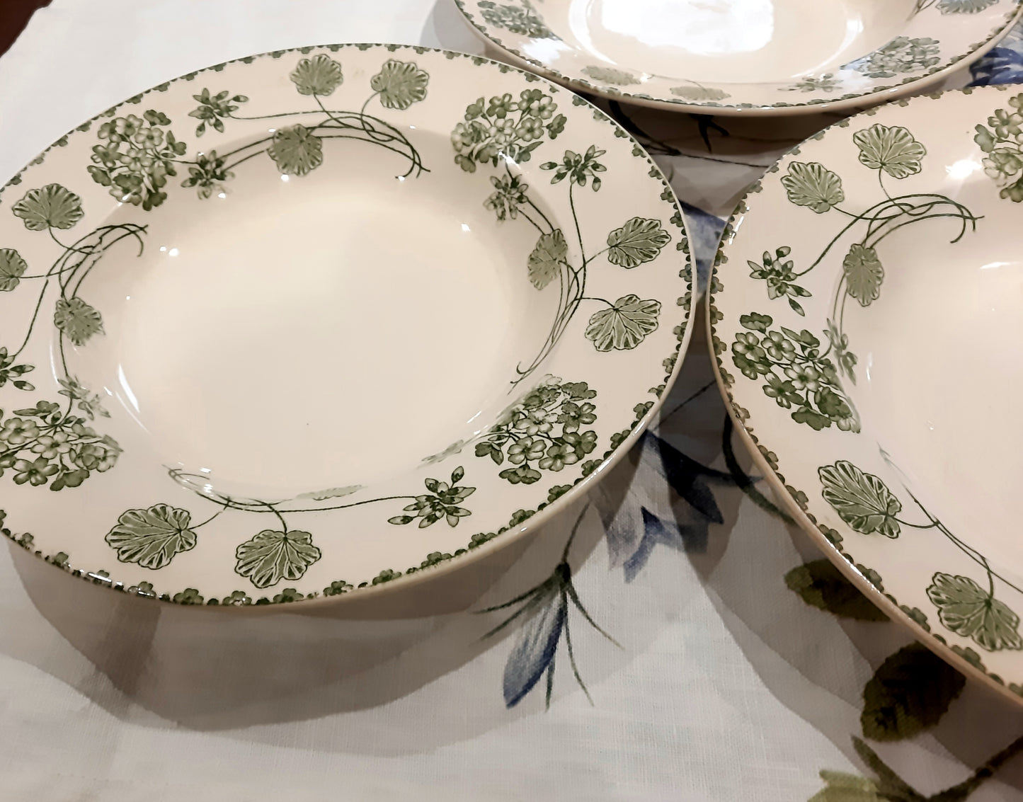 Lot de 4 Assiettes à Soupe Géranium -