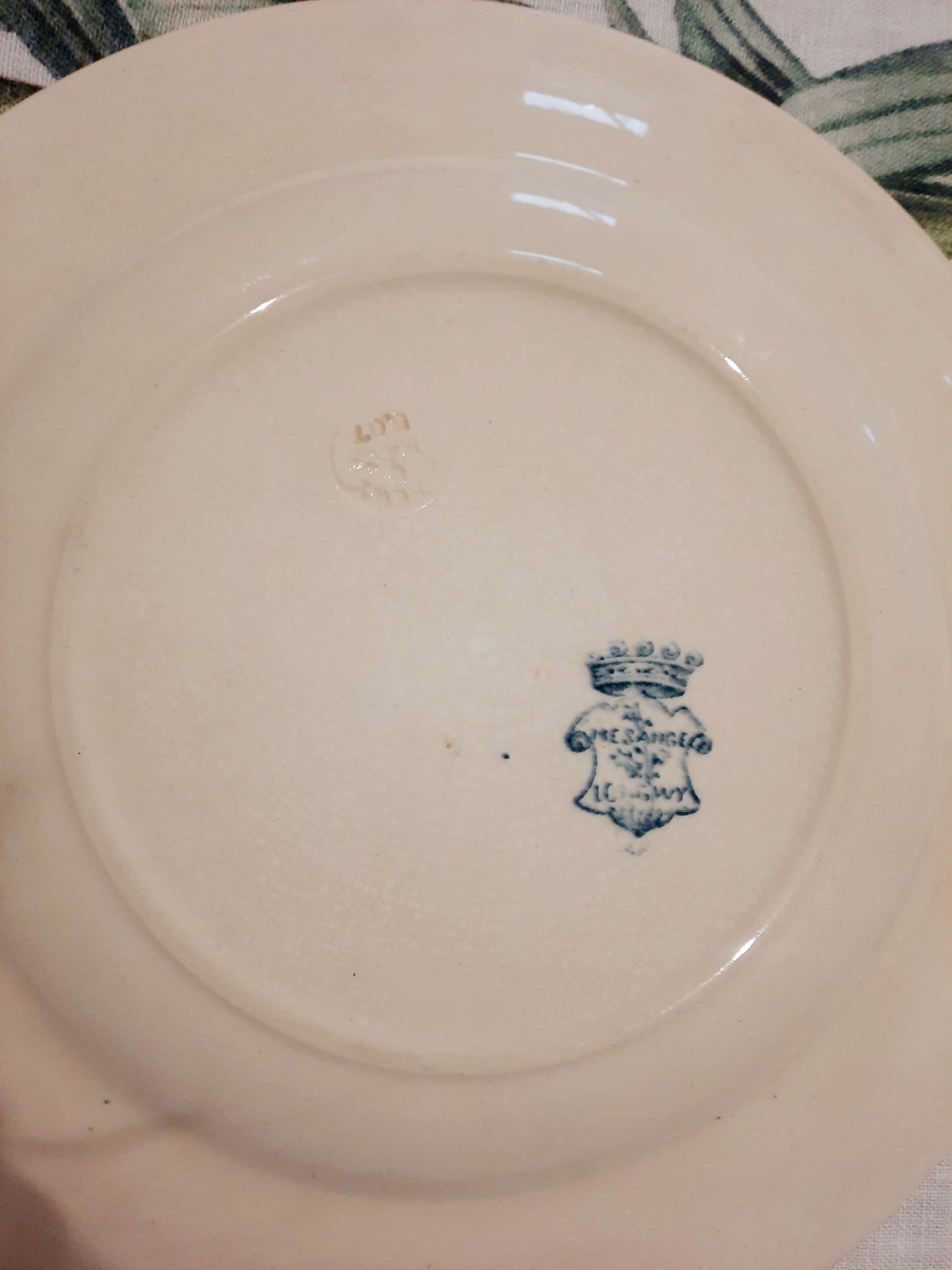 Assiette Plate "Mésange" – Longwy