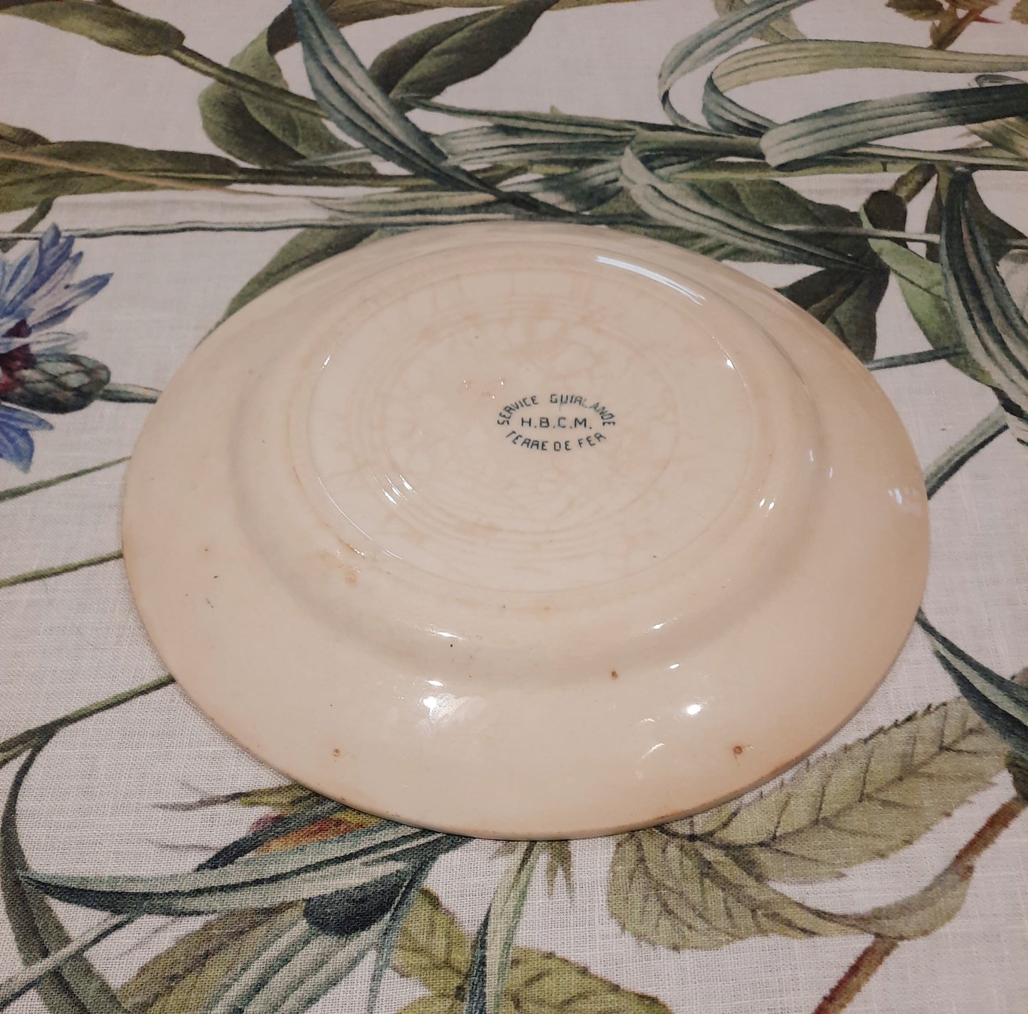 Assiette à Dessert "Guirlande" – H.B.C.M Terre de Fer