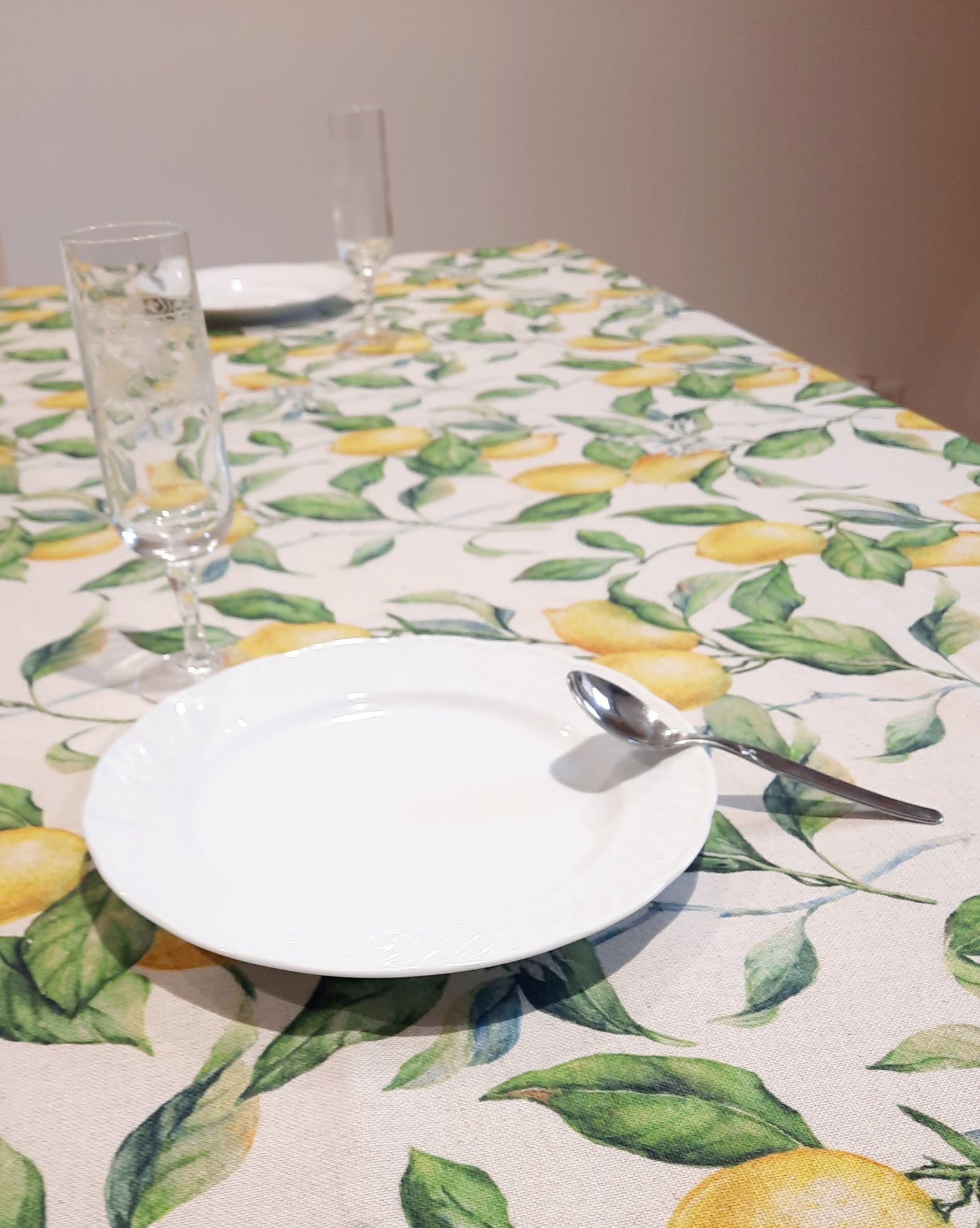 Nappe Rectangulaire Citron/SunLimo – Fraîcheur et Élégance sur Votre Table