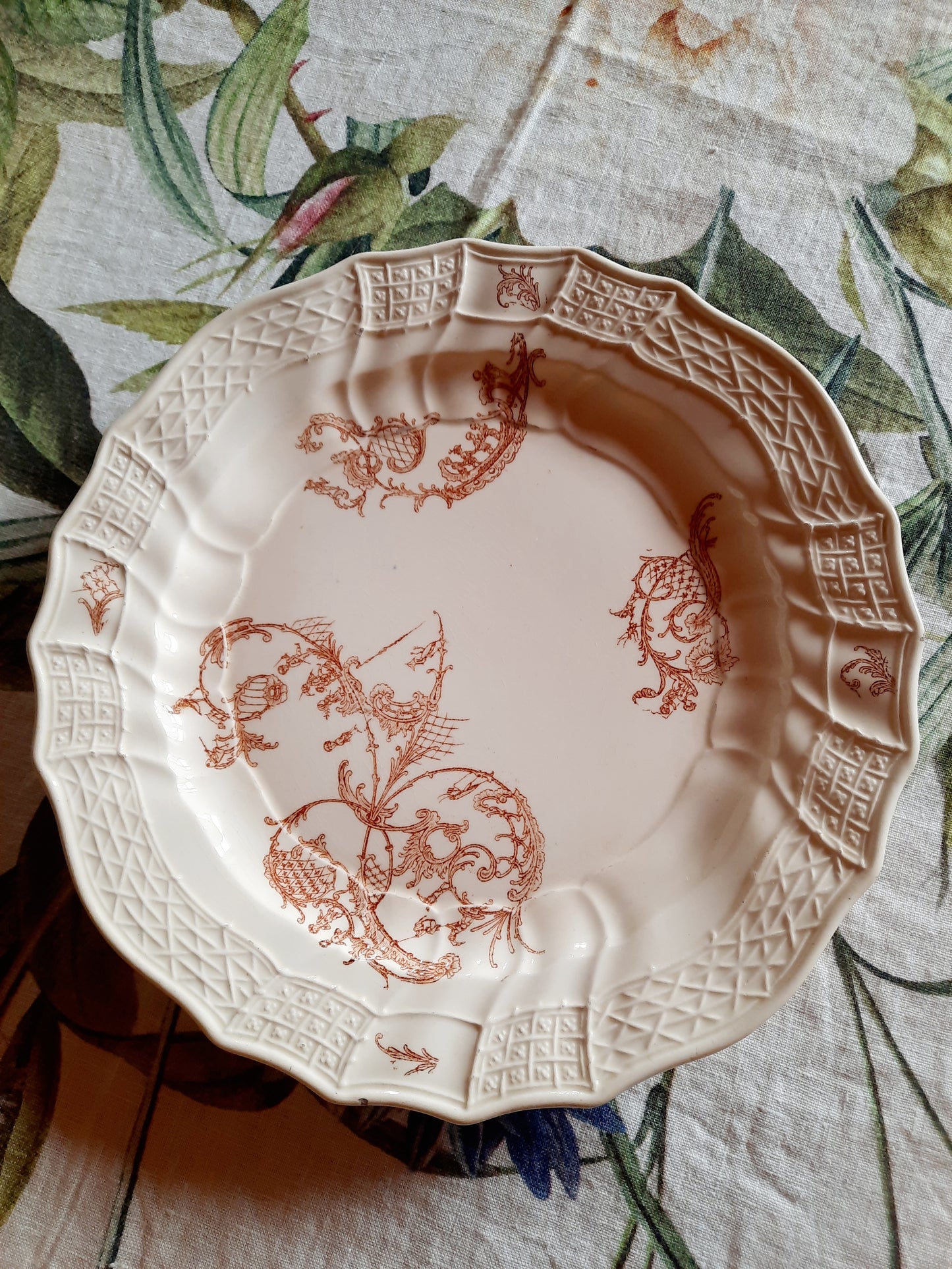Lot de 6 assiettes plates – Manufacture Waechtersbach, XIXe siècle