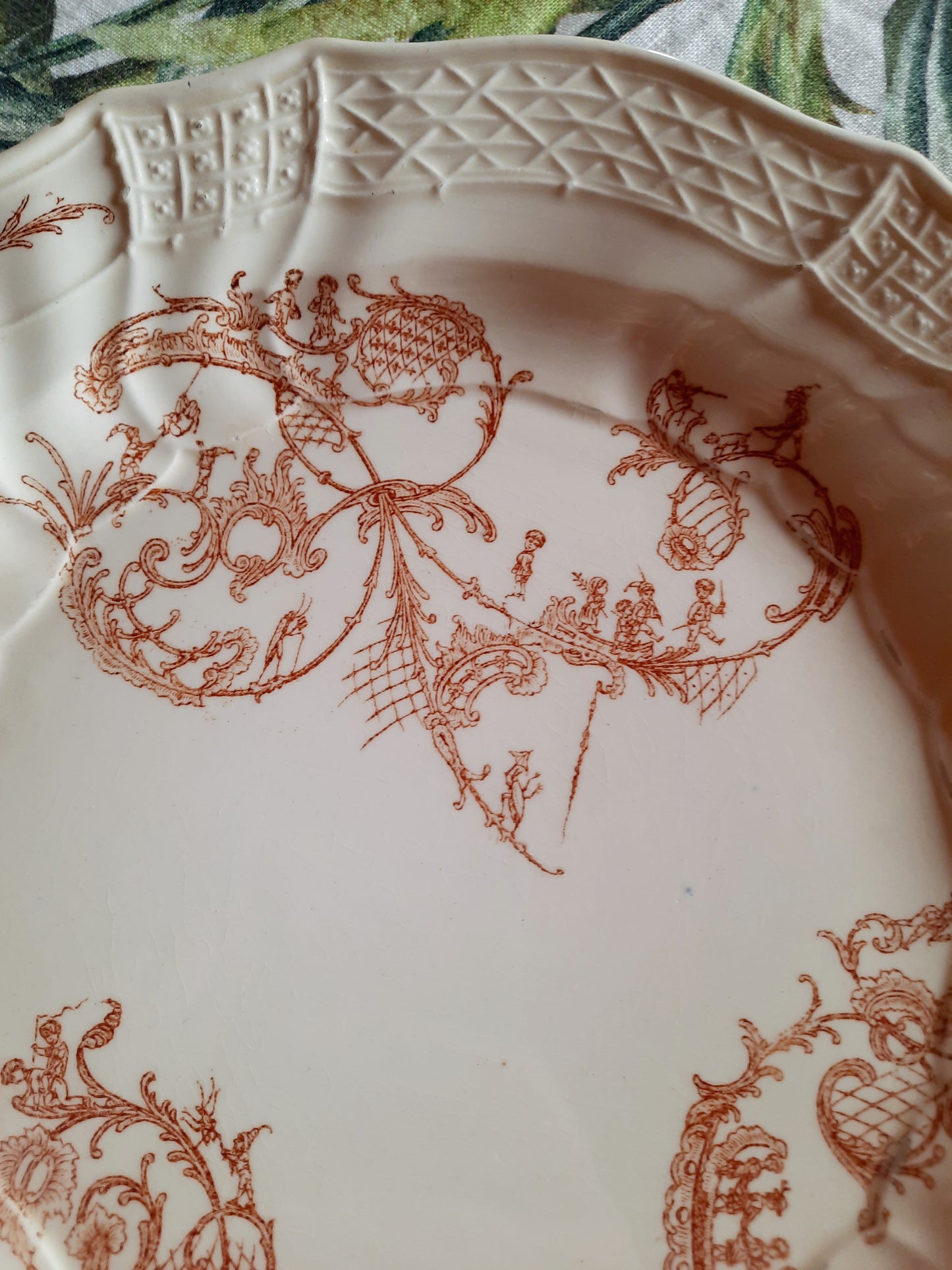 Lot de 6 assiettes plates – Manufacture Waechtersbach, XIXe siècle