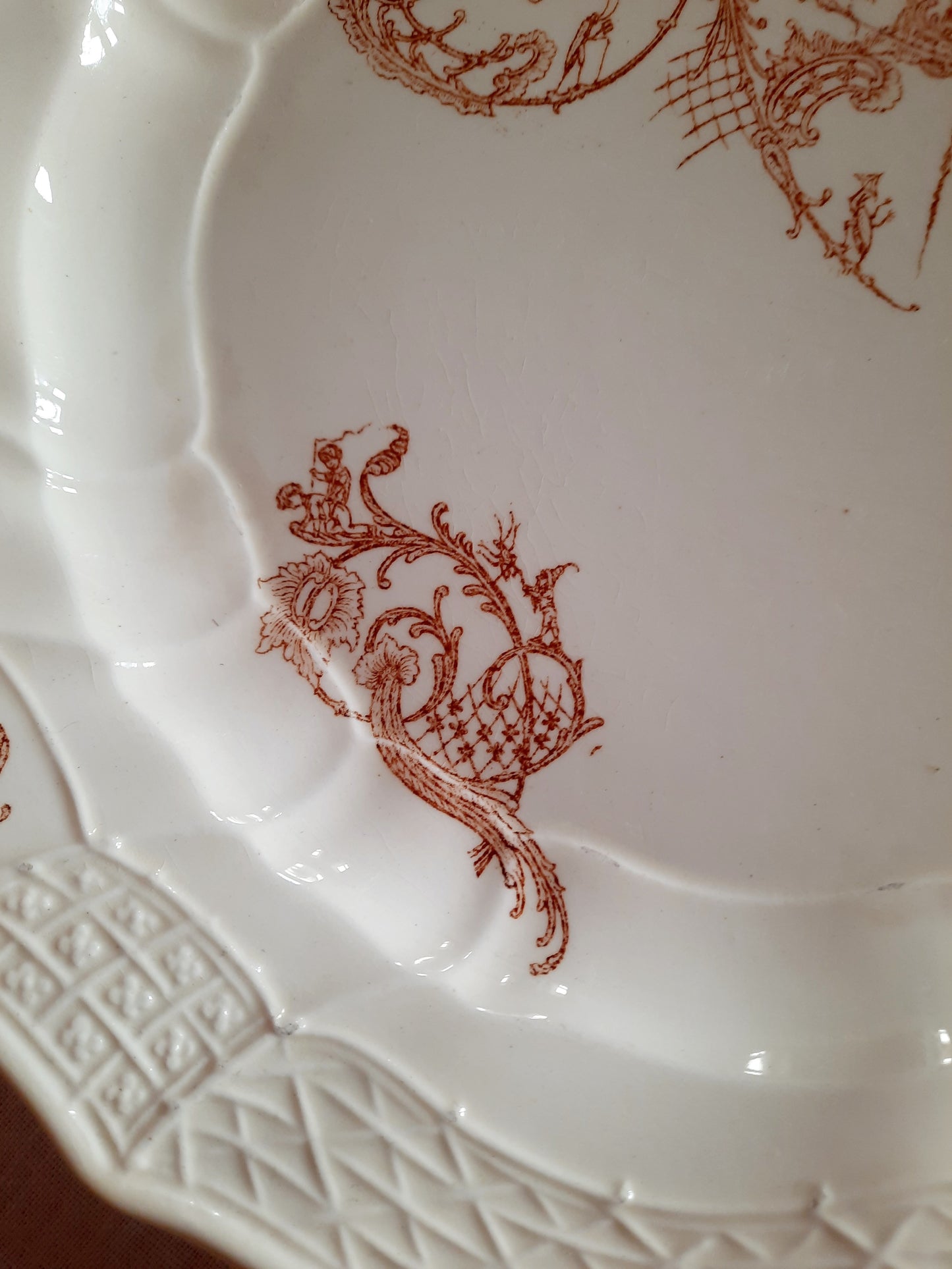 Lot de 6 assiettes plates – Manufacture Waechtersbach, XIXe siècle