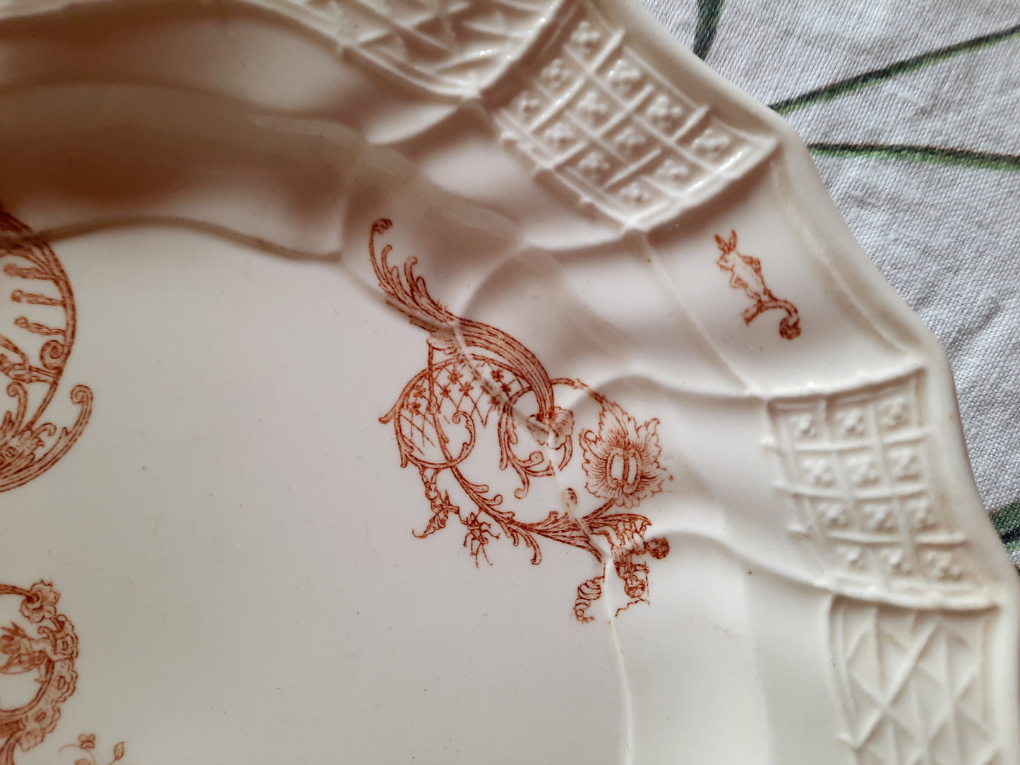 Lot de 6 assiettes plates – Manufacture Waechtersbach, XIXe siècle