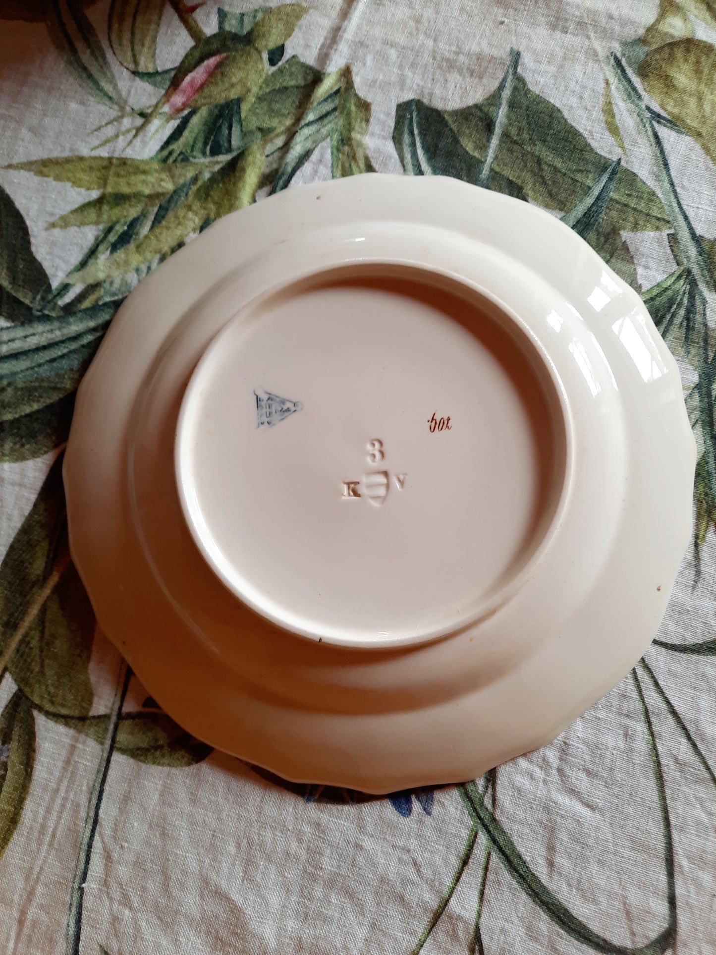 Lot de 6 assiettes plates – Manufacture Waechtersbach, XIXe siècle