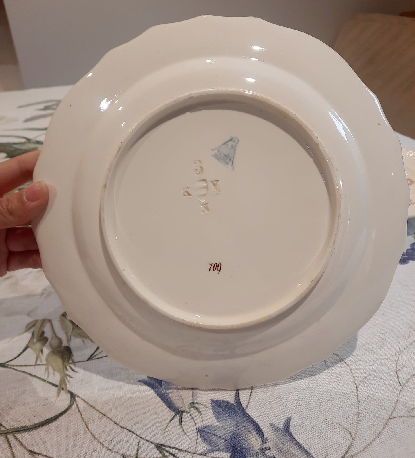 Lot de 8 assiettes plates – Manufacture Waechtersbach, XIXe siècle