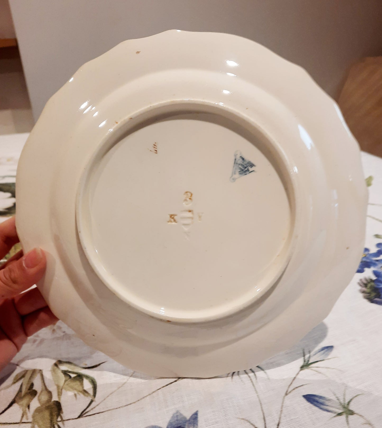 Lot de 6 assiettes plates – Manufacture Waechtersbach, XIXe siècle