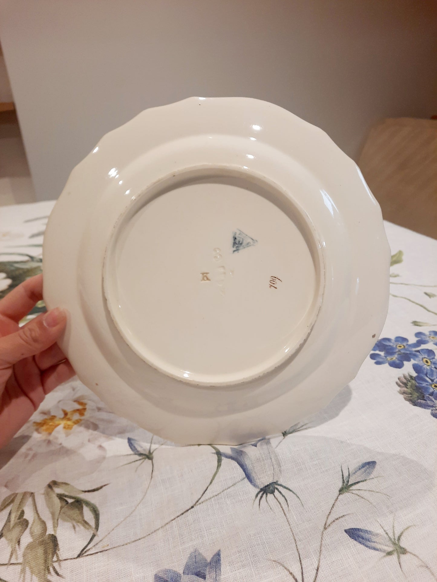 Lot de 6 assiettes plates – Manufacture Waechtersbach, XIXe siècle