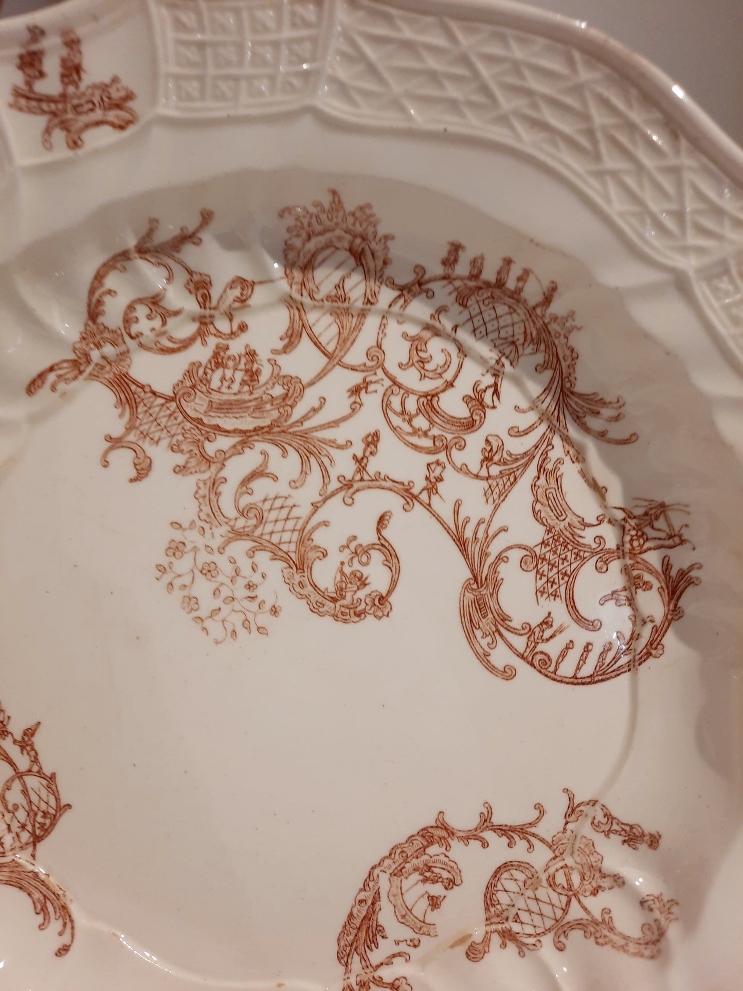 3 assiettes à soupe anciennes – Manufacture Waechtersbach, XIXe siècle