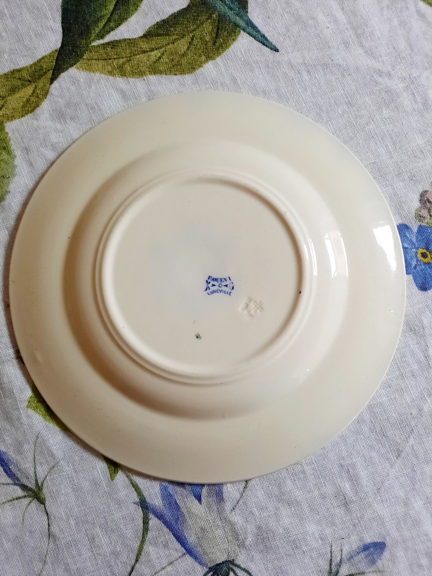 Lot de 8 assiettes à dessert Lunéville K&G Rouen – XIXe siècle