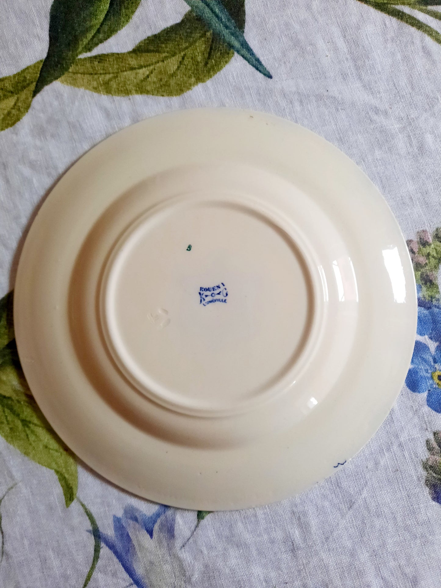 Lot de 8 assiettes à dessert Lunéville K&G Rouen – XIXe siècle