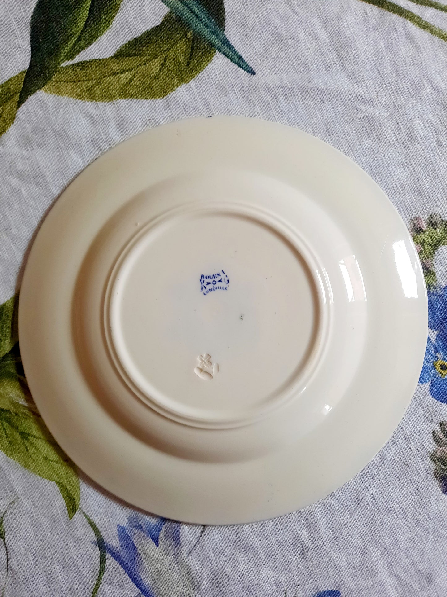 Lot de 8 assiettes à dessert Lunéville K&G Rouen – XIXe siècle