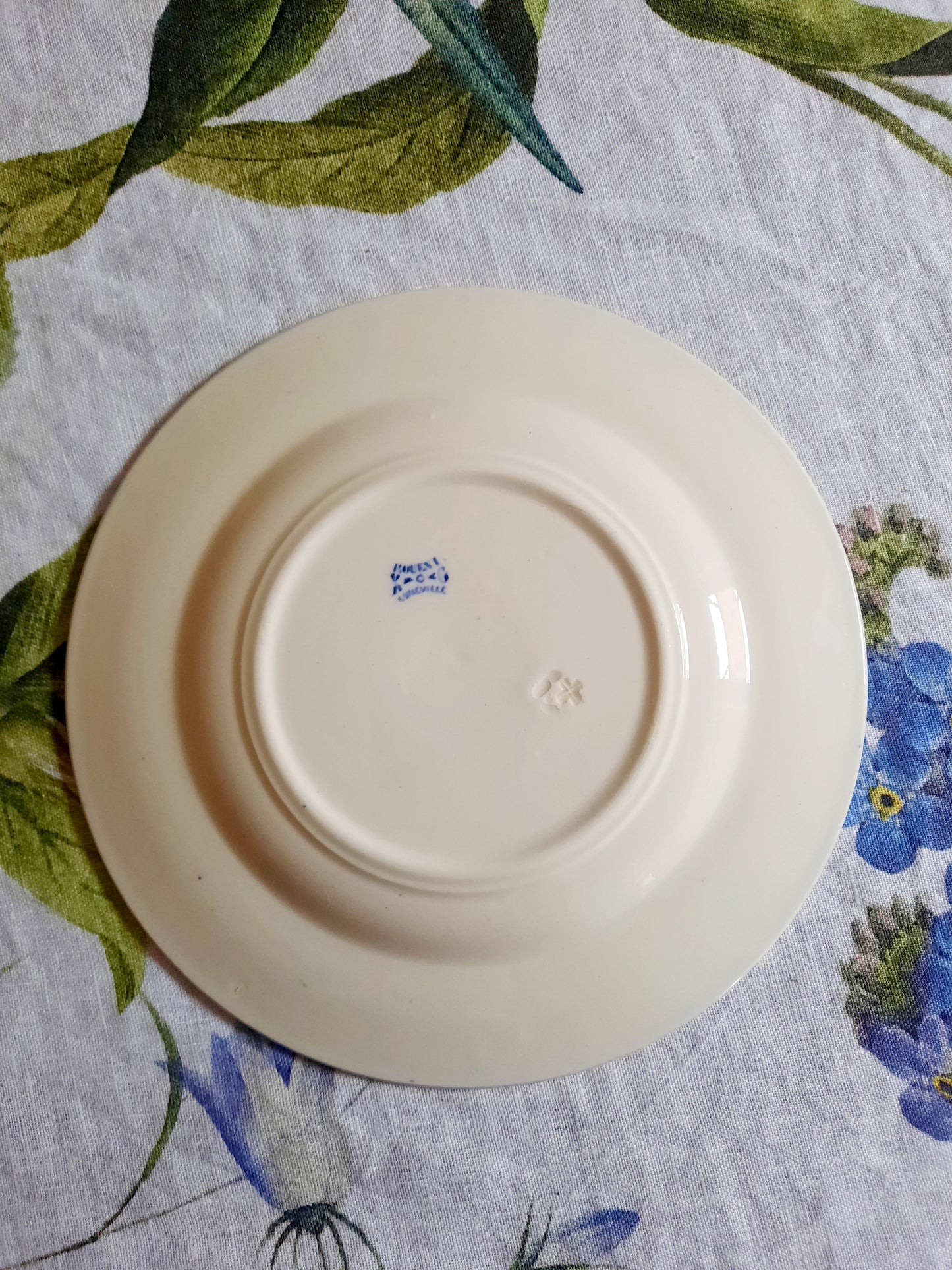 Lot de 8 assiettes à dessert Lunéville K&G Rouen – XIXe siècle