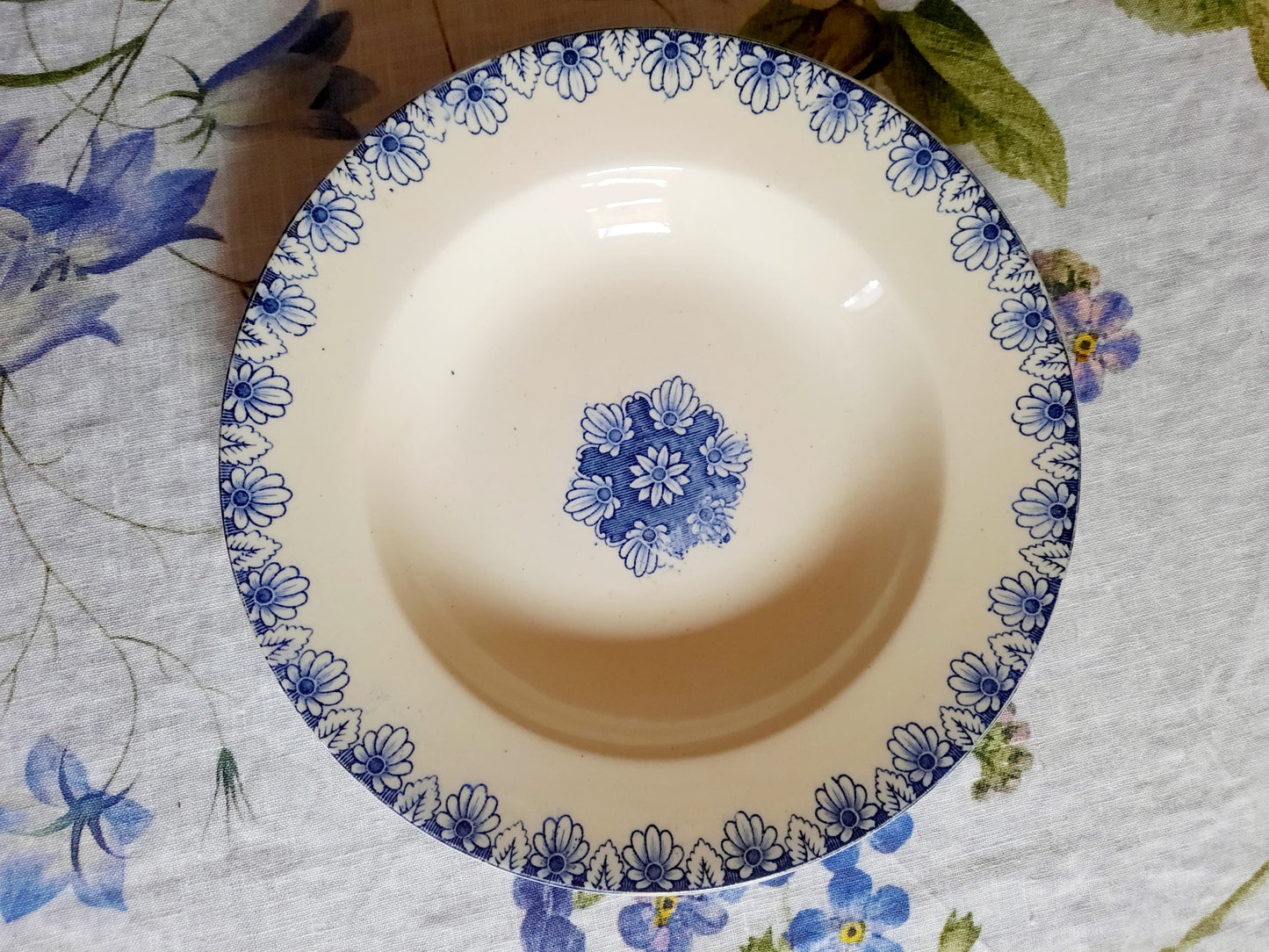 Lot de 6 assiettes creuses Lunéville K&G Rouen – XIXe siècle