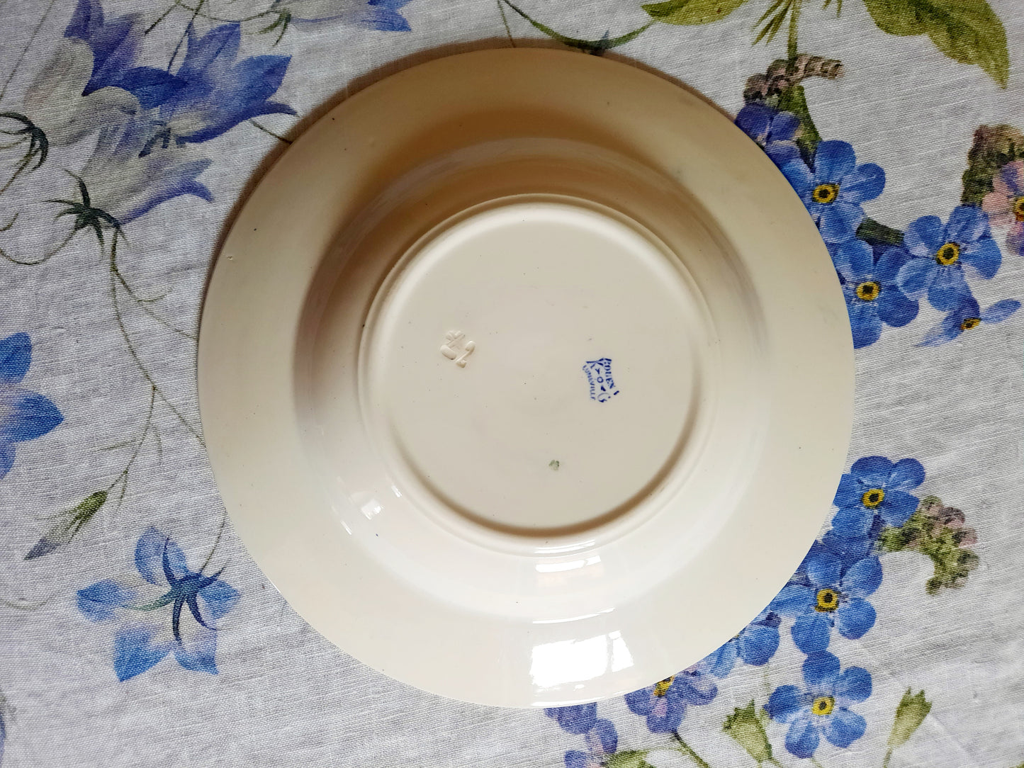 Lot de 6 assiettes creuses Lunéville K&G Rouen – XIXe siècle
