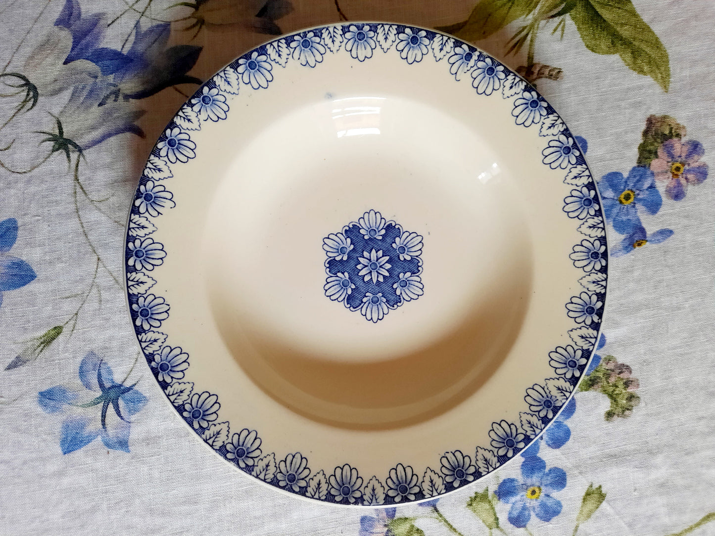 Lot de 6 assiettes creuses Lunéville K&G Rouen – XIXe siècle