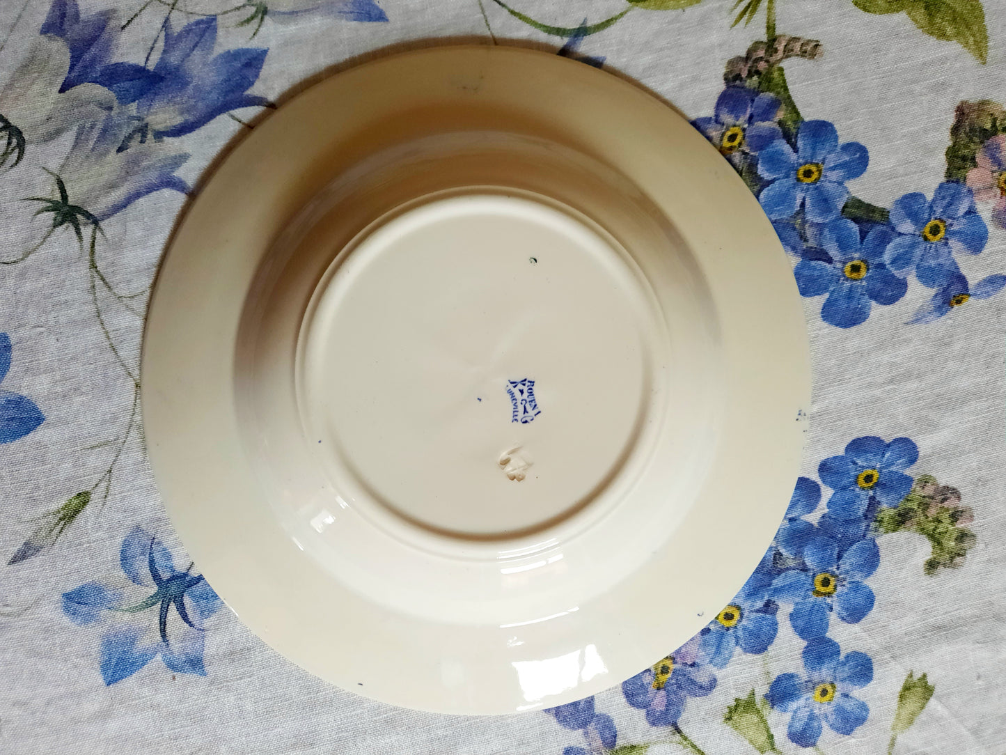 Lot de 6 assiettes creuses Lunéville K&G Rouen – XIXe siècle