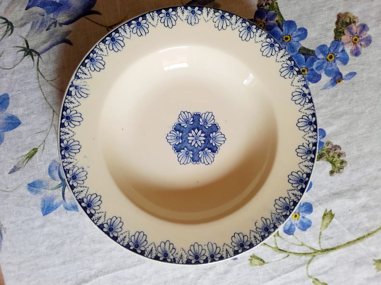 Lot de 6 assiettes creuses Lunéville K&G Rouen – XIXe siècle