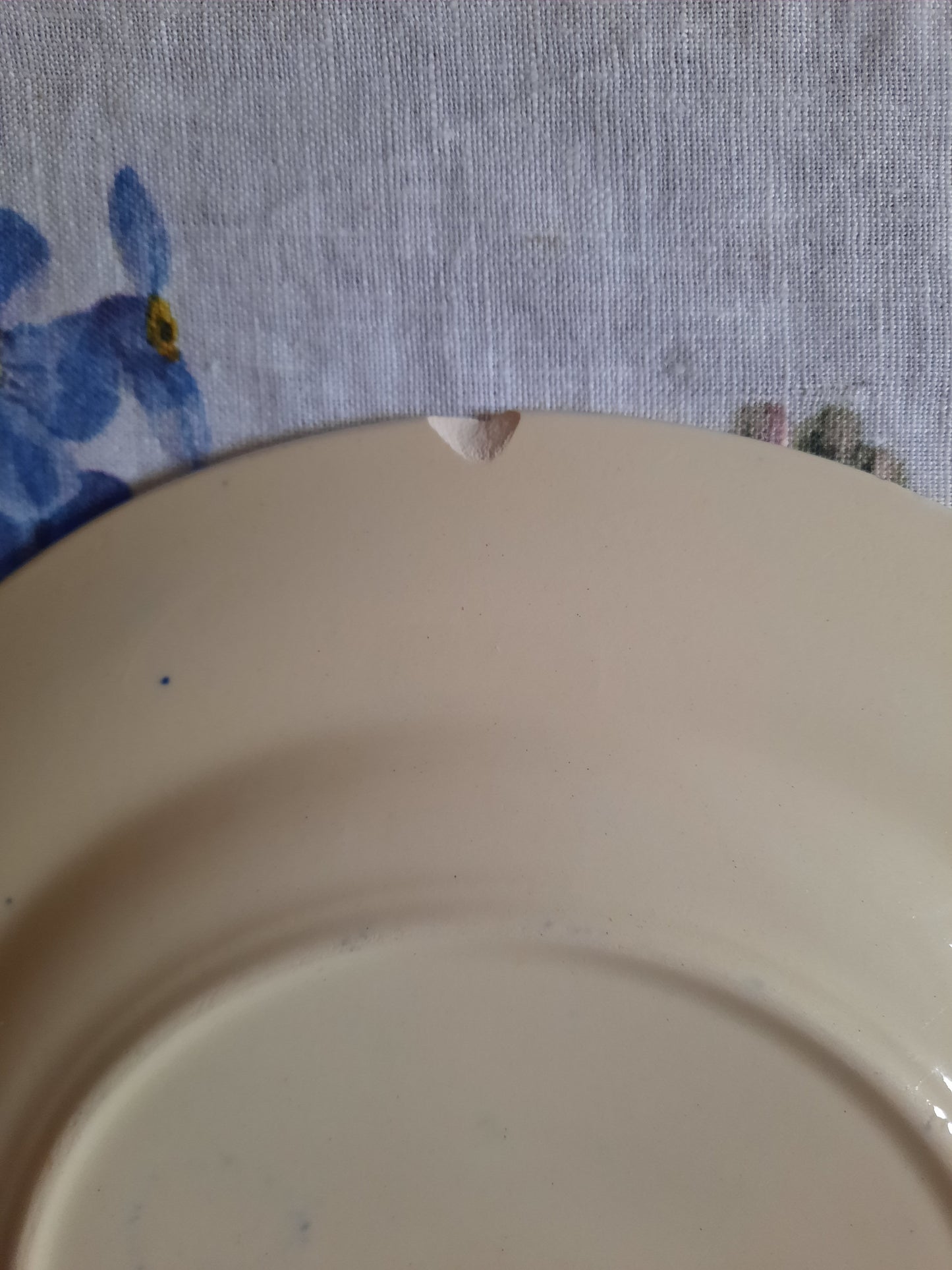 Charme authentique – Lot de 3 assiettes plates Lunéville K&G Rouen – XIXe siècle