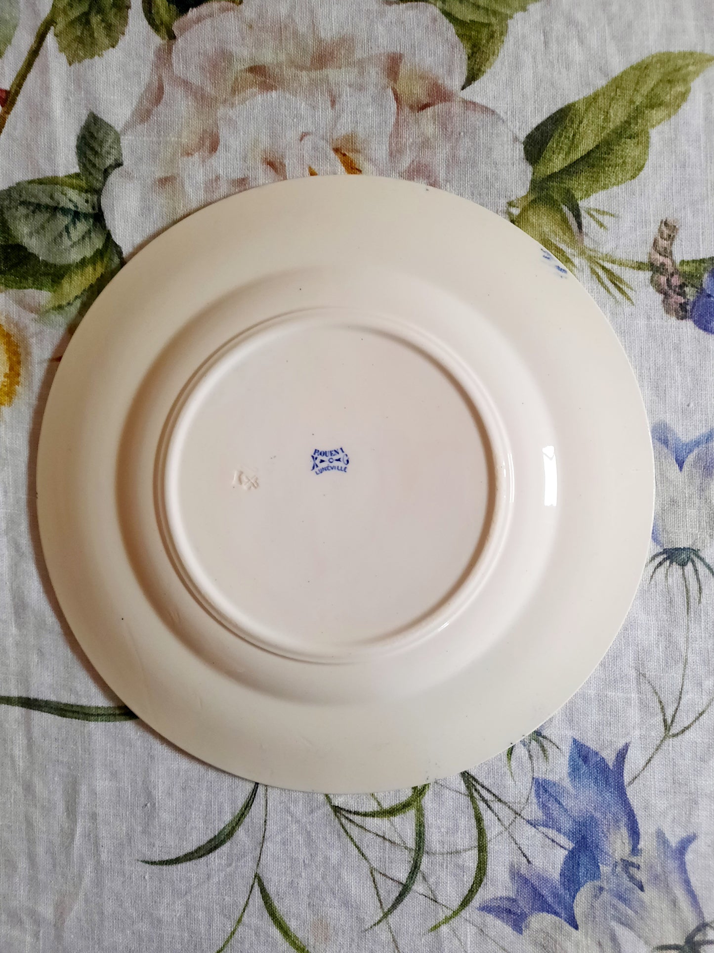 4 assiettes plates Lunéville K&G Rouen – XIXe siècle