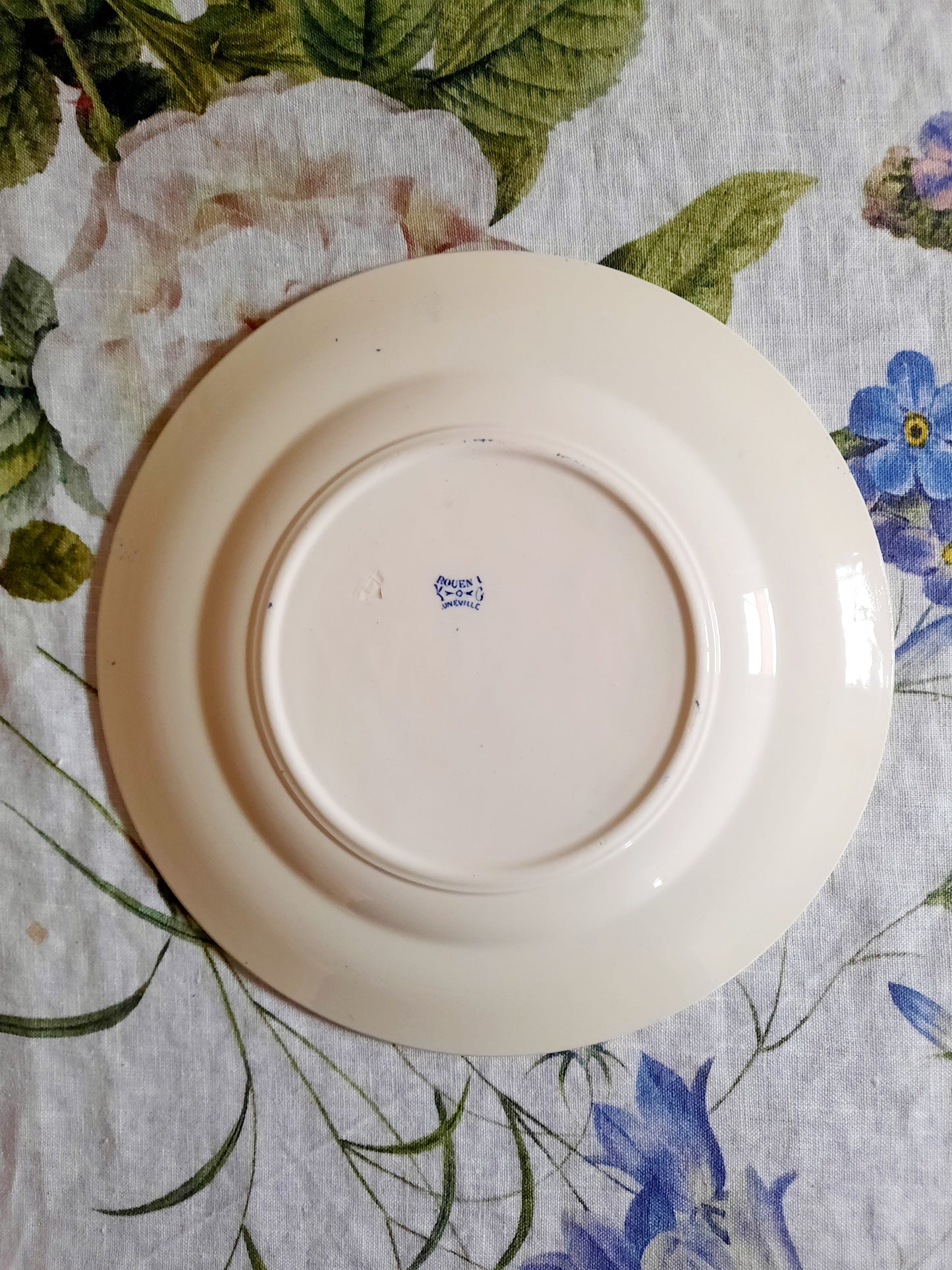 4 assiettes plates Lunéville K&G Rouen – XIXe siècle