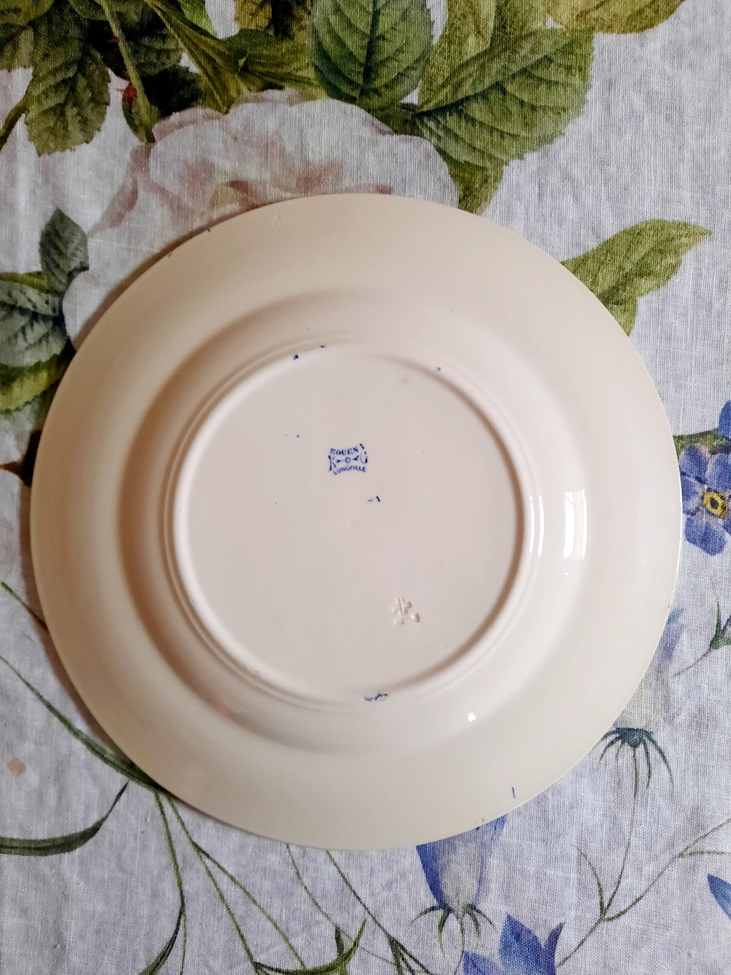 4 assiettes plates Lunéville K&G Rouen – XIXe siècle