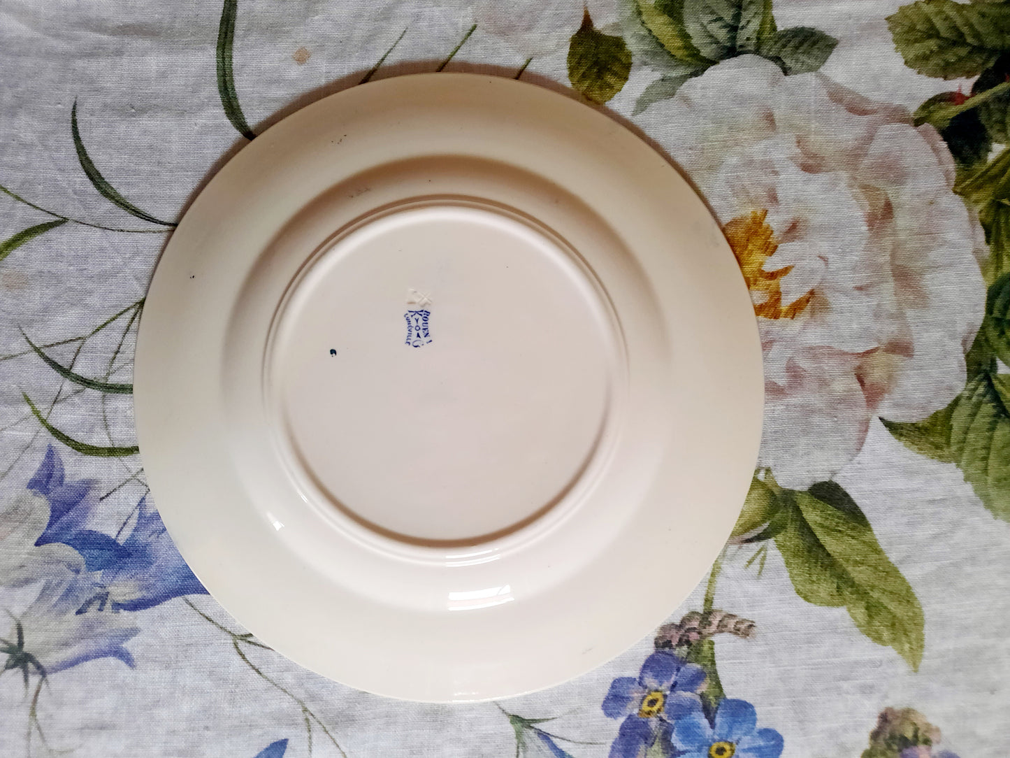 Lot de 6 assiettes plates Lunéville K&G Rouen – XIXe siècle
