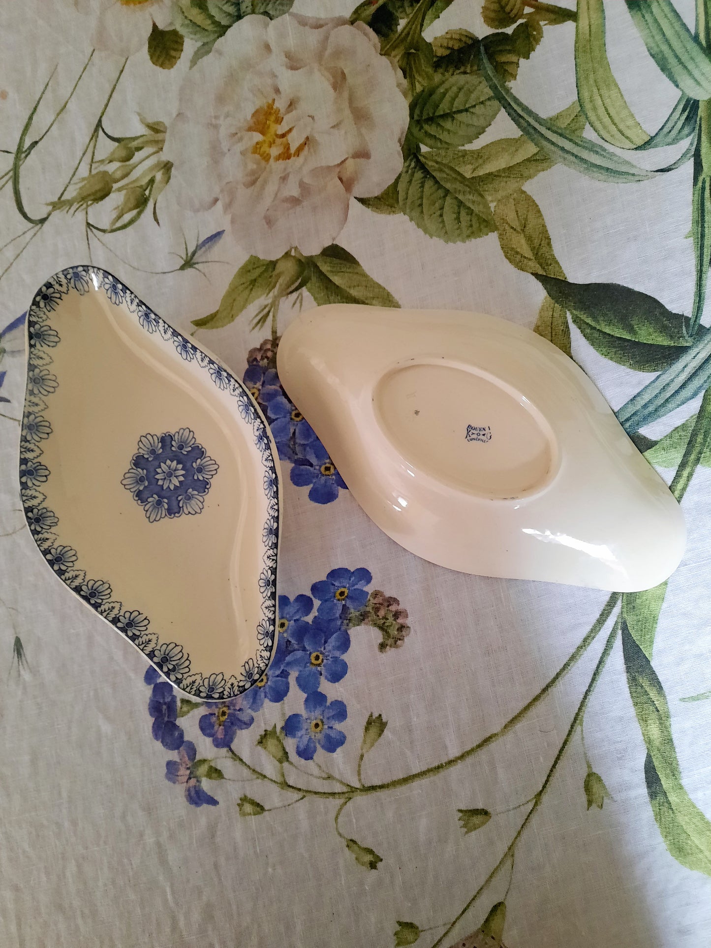 Lot de 2 raviers Lunéville K&G Rouen – XIXe siècle
