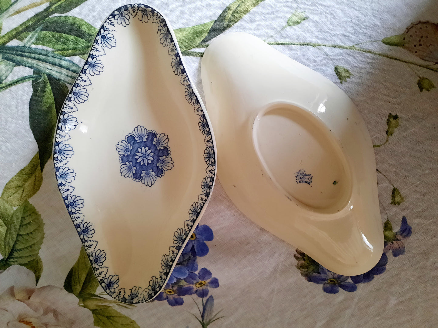 Lot de 2 raviers Lunéville K&G Rouen – XIXe siècle