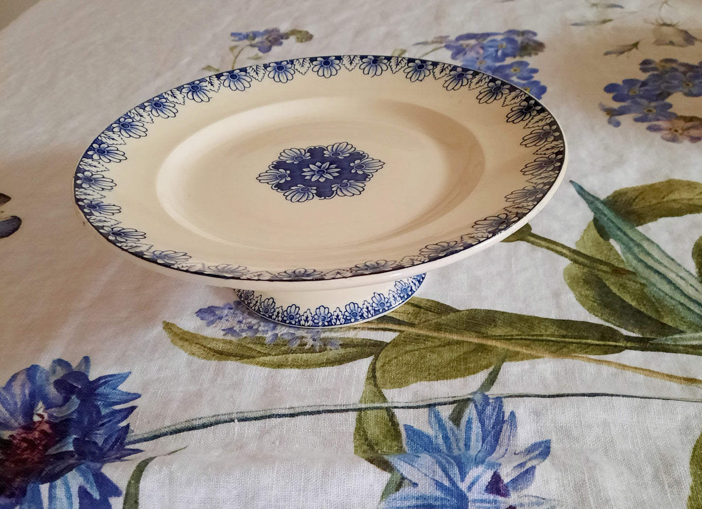 Plat à tarte Lunéville K&G Rouen – XIXe siècle