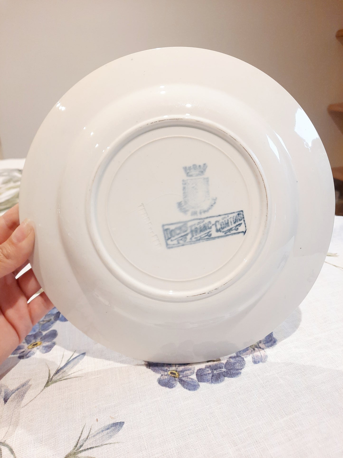 Lot de 8 assiettes creuses St Amand