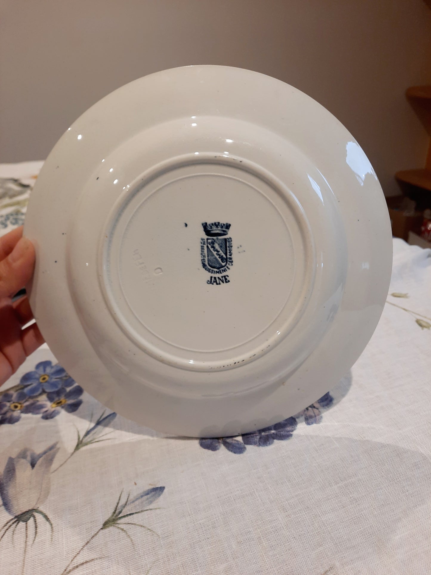 Lot de 8 assiettes creuses St Amand