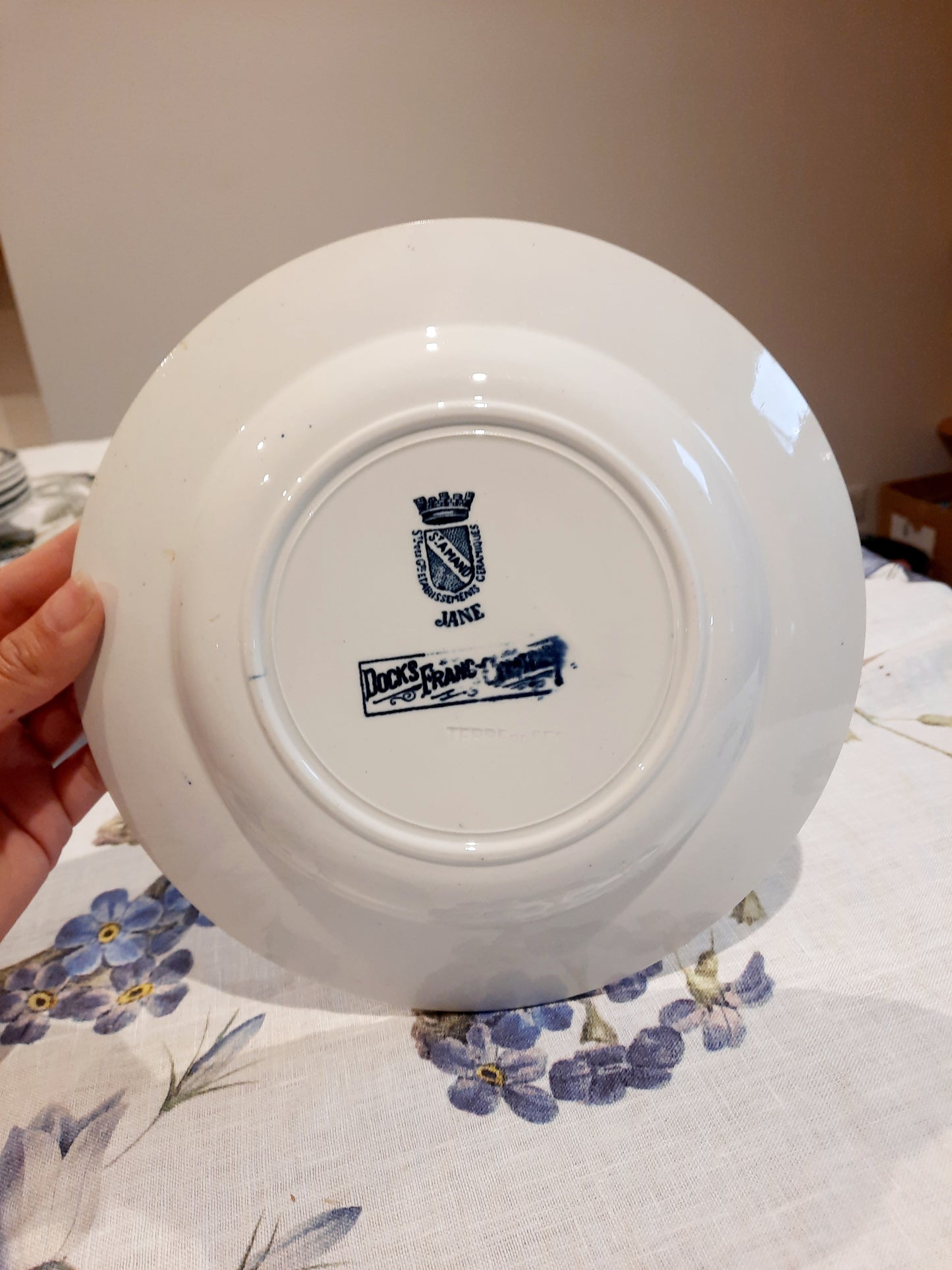 Lot de 8 assiettes creuses St Amand