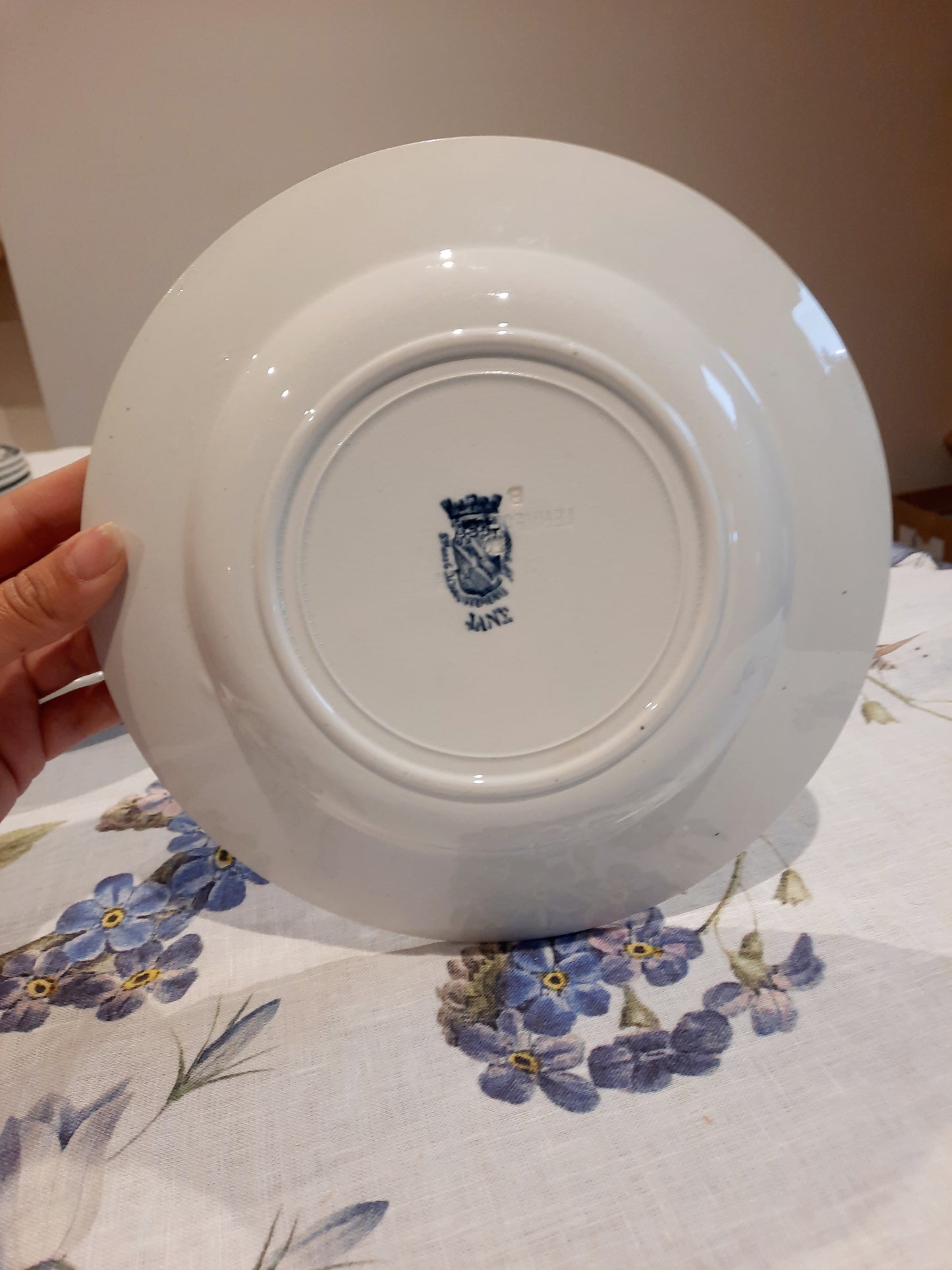 Lot de 8 assiettes creuses St Amand