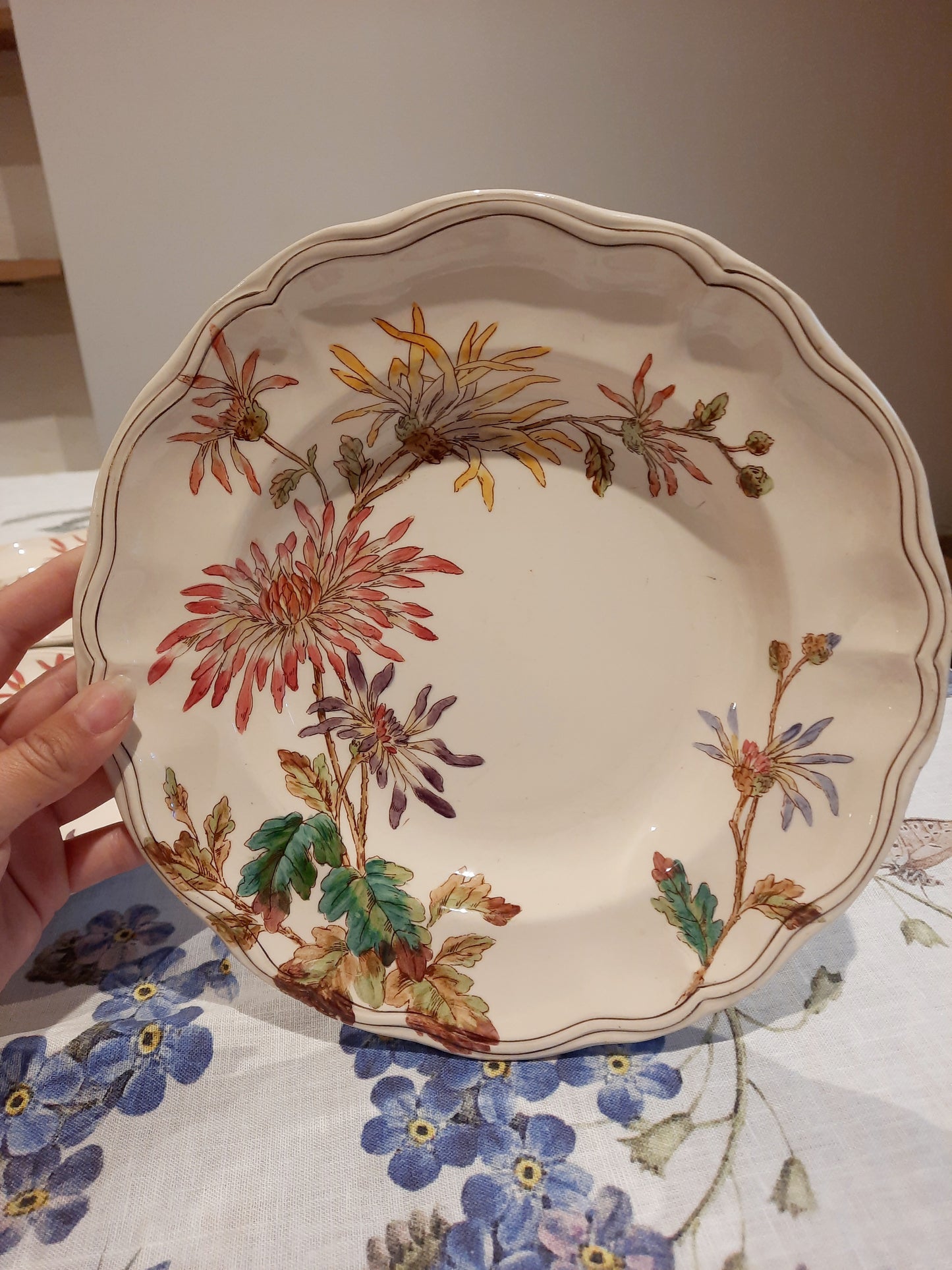 Lot de 4 assiettes creuses en Terre de Fer
