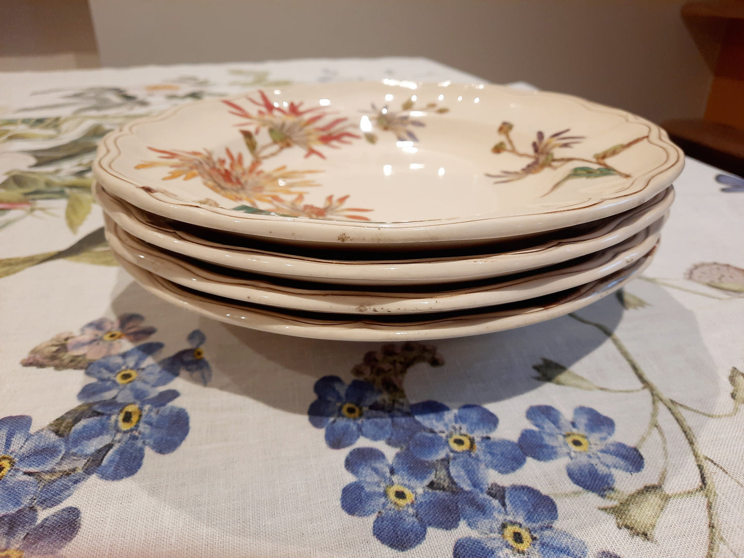 Lot de 4 assiettes creuses en Terre de Fer