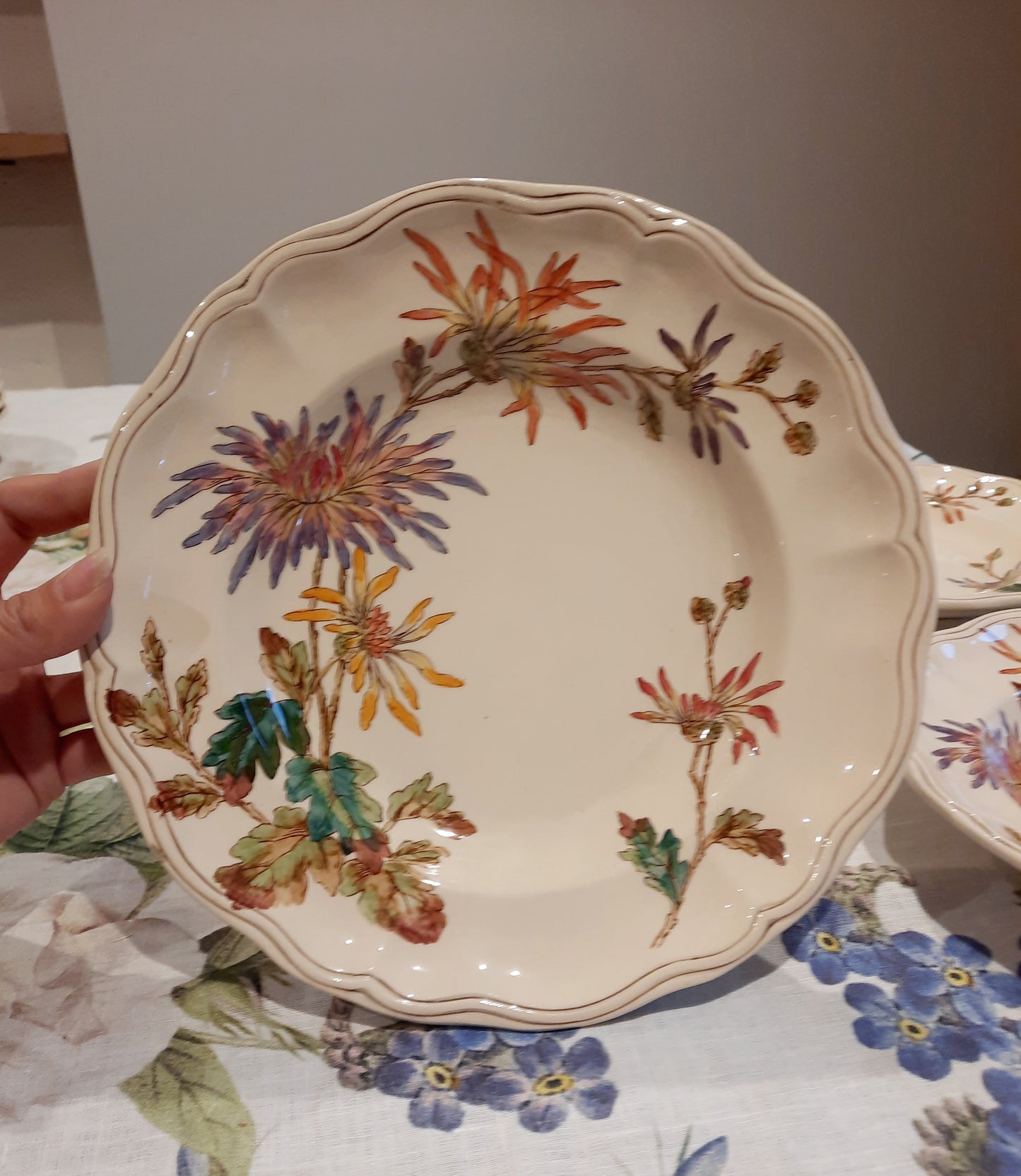 Lot de 4 assiettes creuses en Terre de Fer