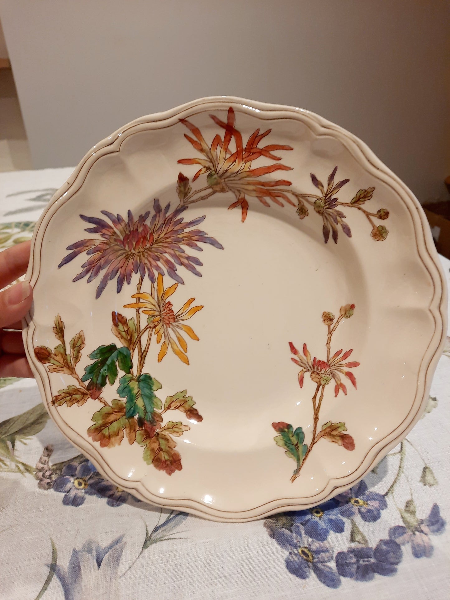 Lot de 4 assiettes creuses en Terre de Fer