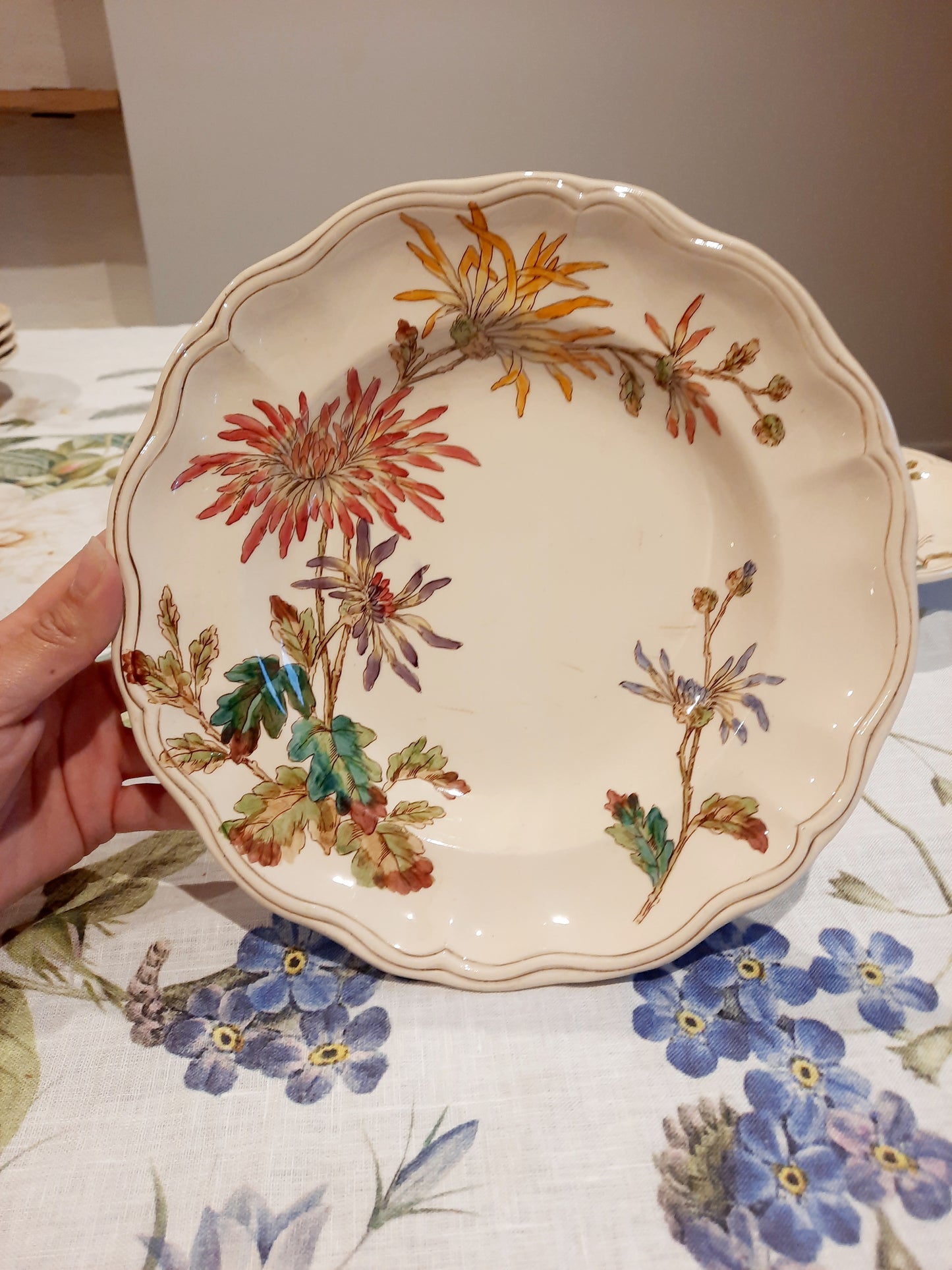 Lot de 4 assiettes creuses en Terre de Fer