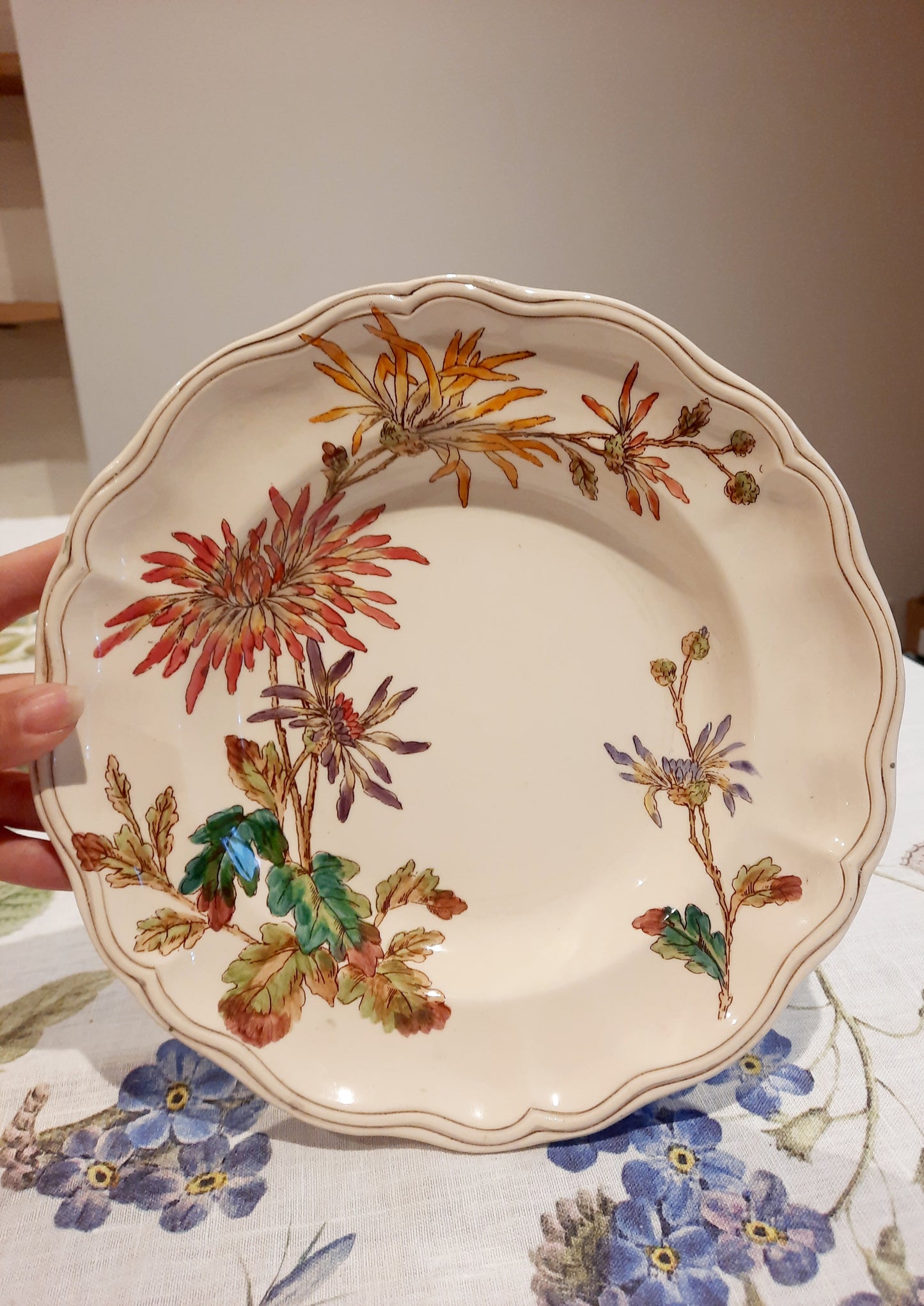 Lot de 4 assiettes creuses en Terre de Fer