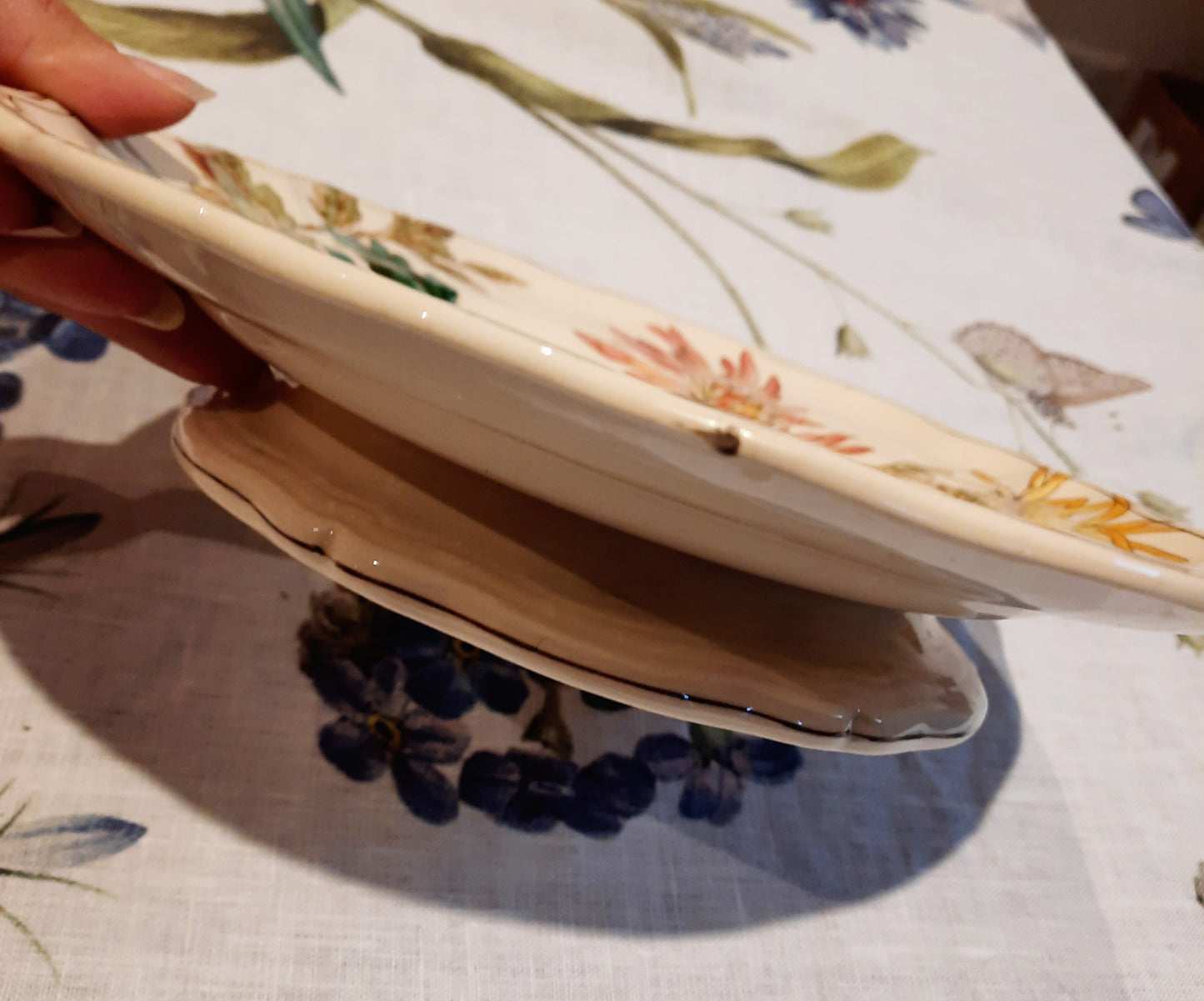 Plat à tarte ancien en Terre de Fer