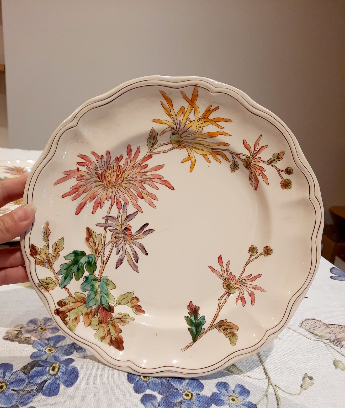 Lot de 6 assiettes plates en Terre de Fer