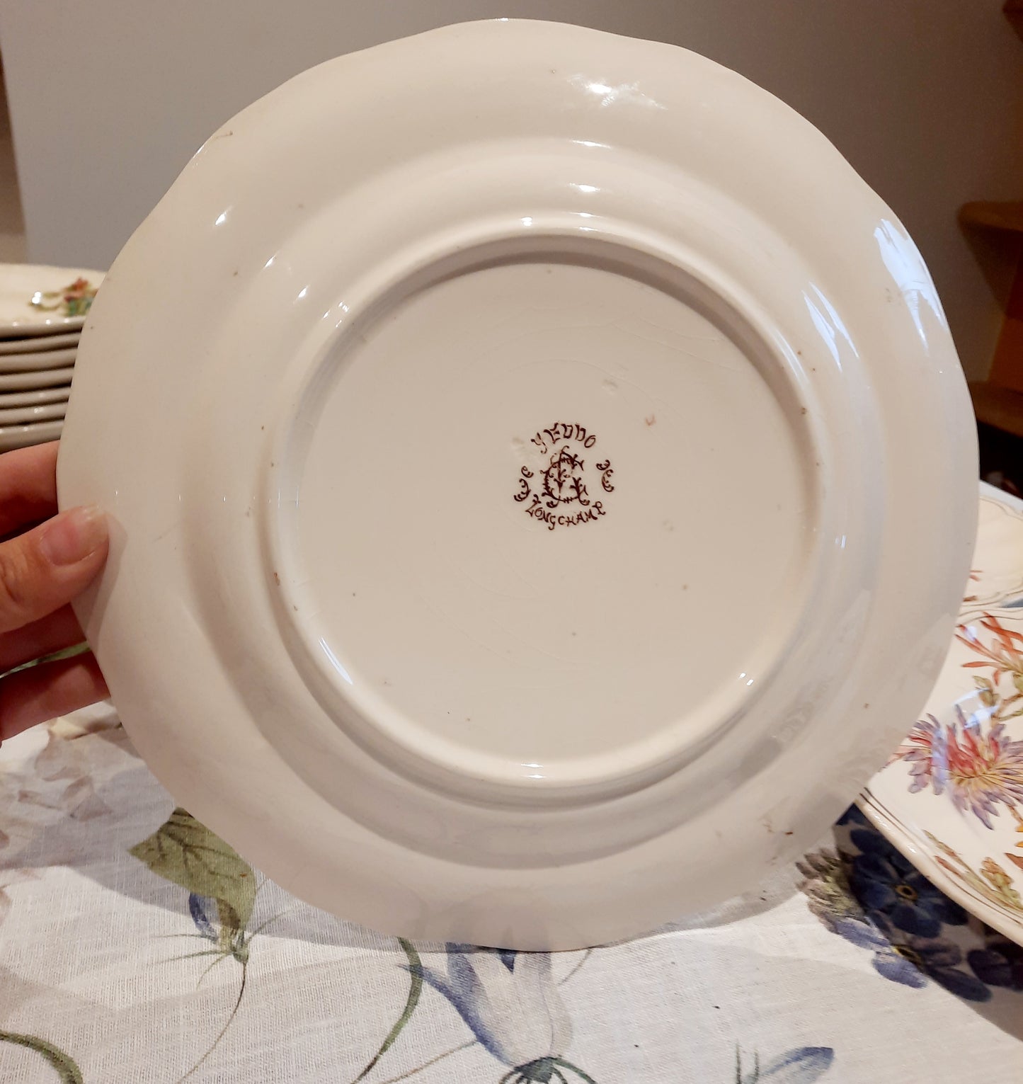 Lot de 4 assiettes plates en Terre de Fer