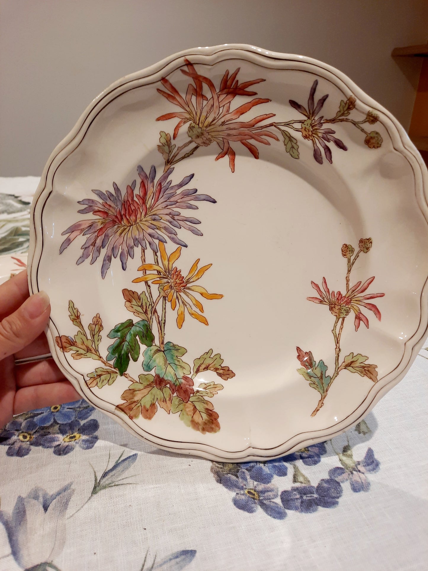 Lot de 4 assiettes plates en Terre de Fer